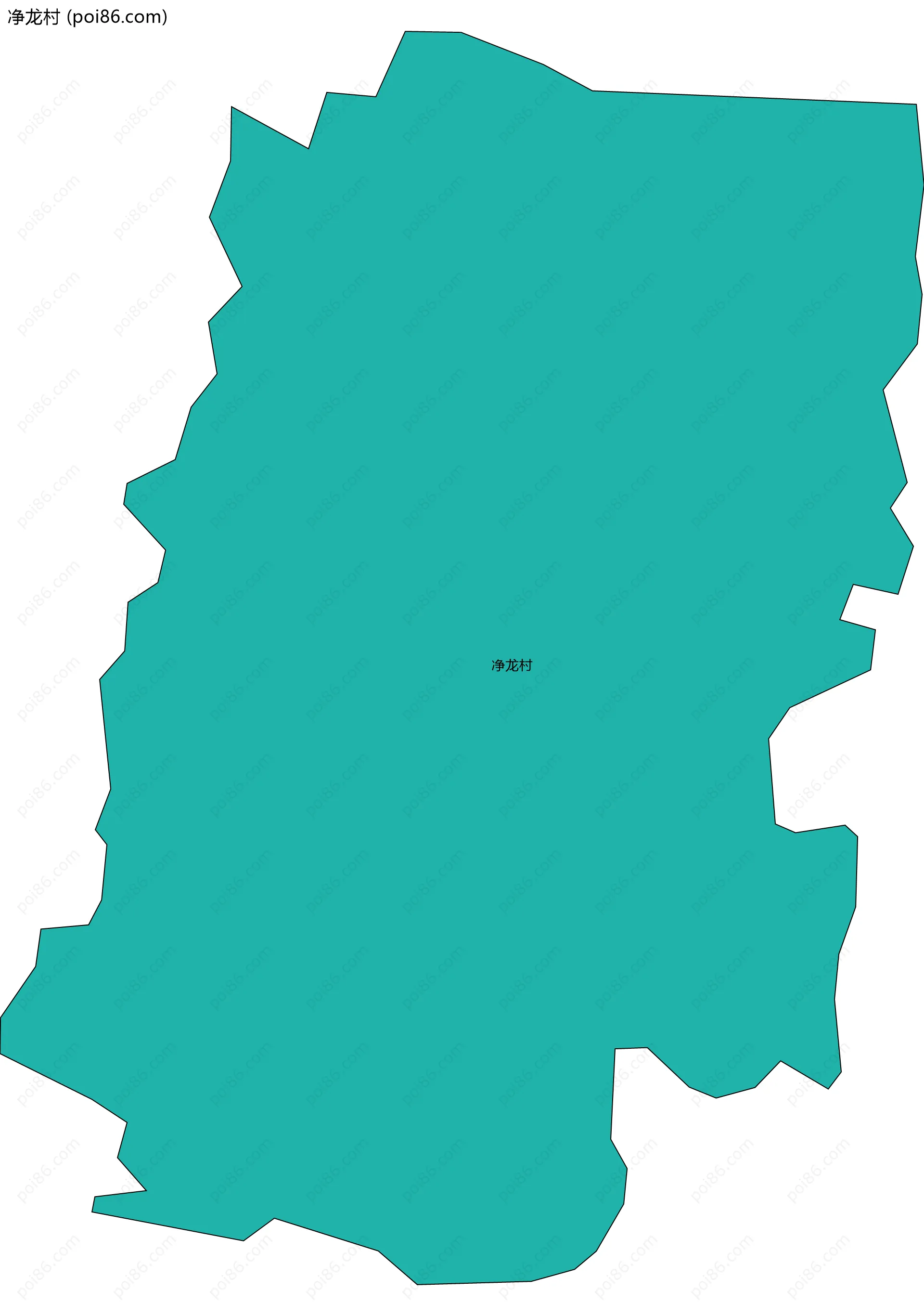 净龙村边界地图