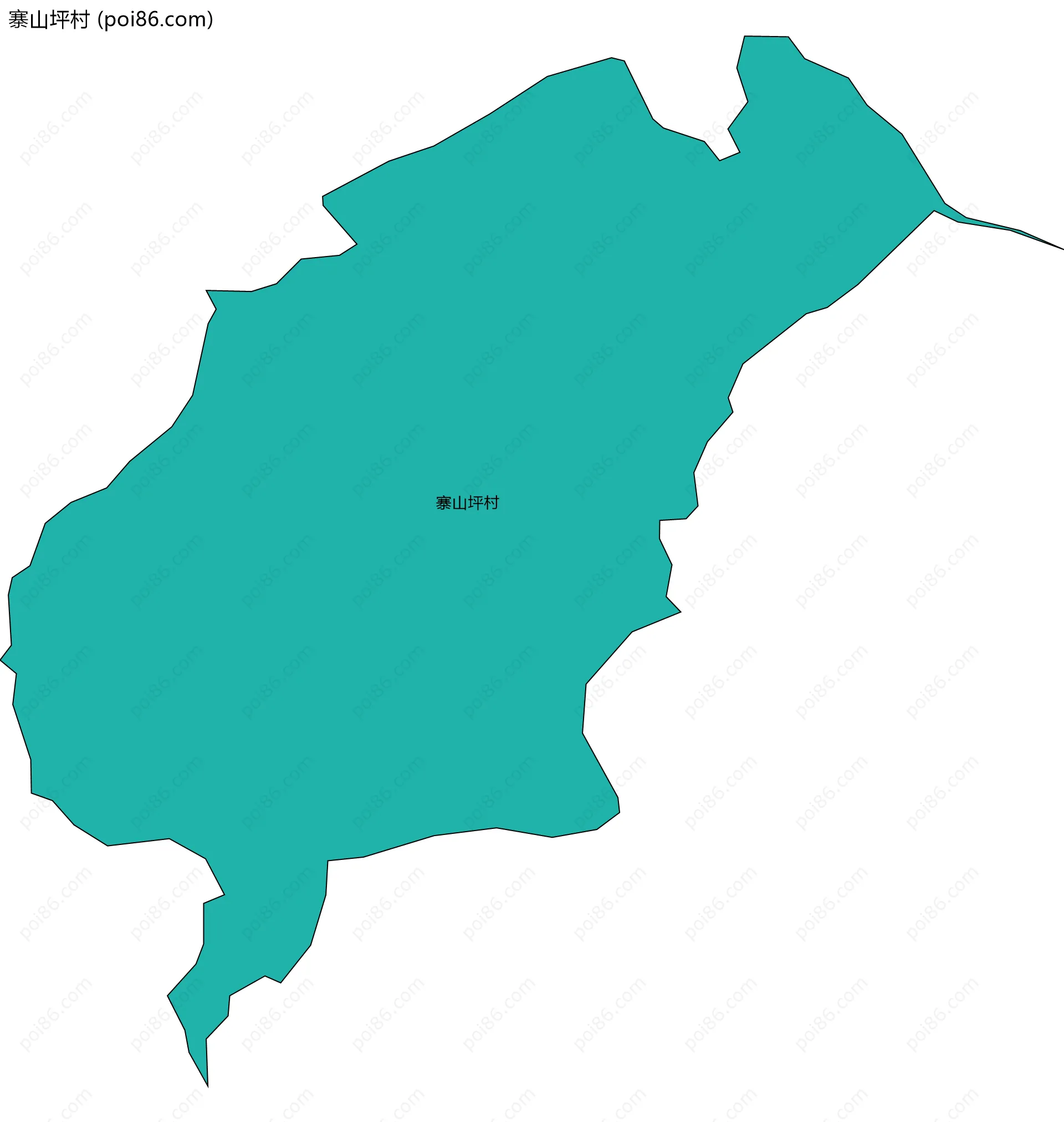 寨山坪村边界地图