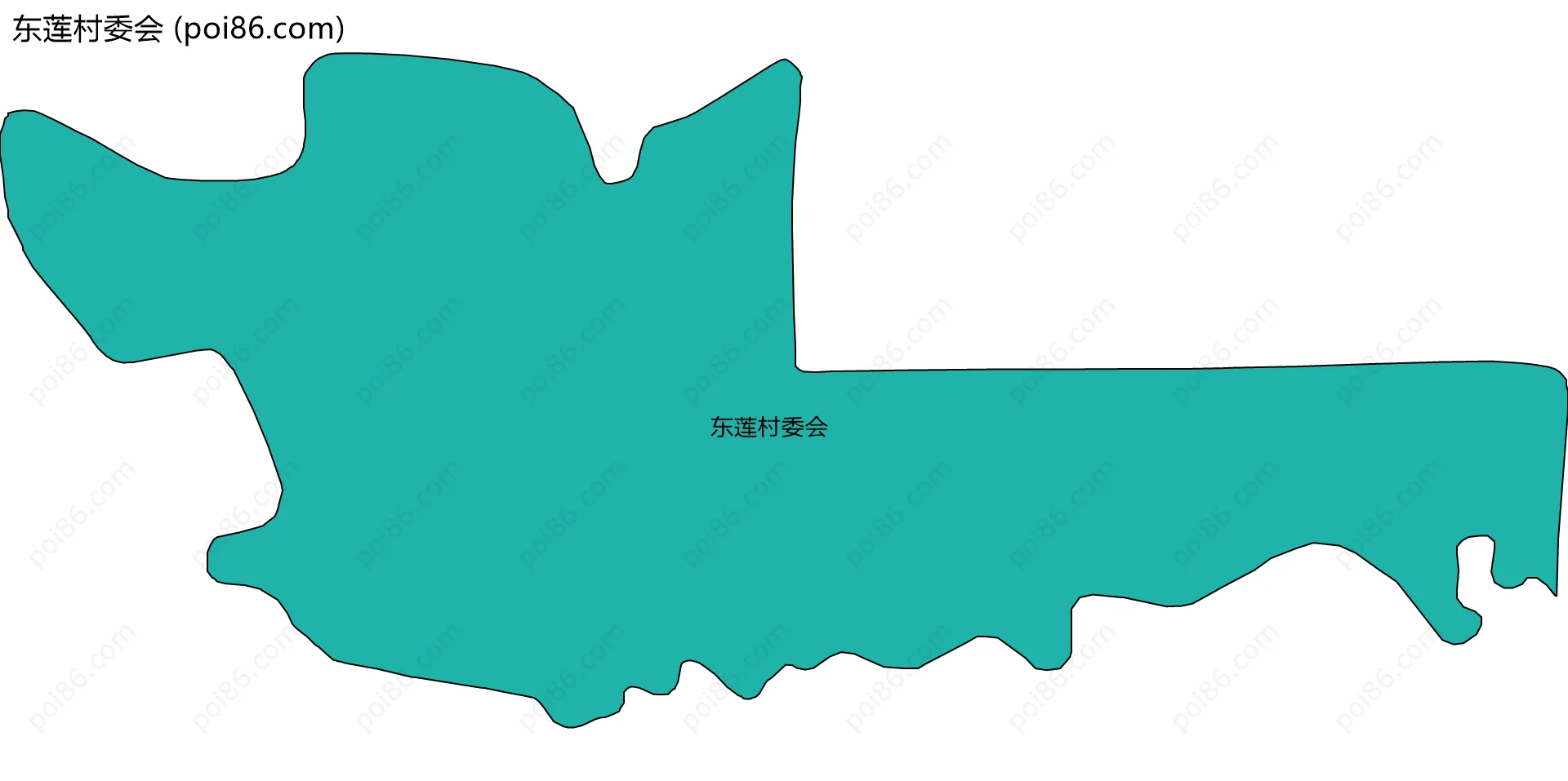 东莲村委会边界地图