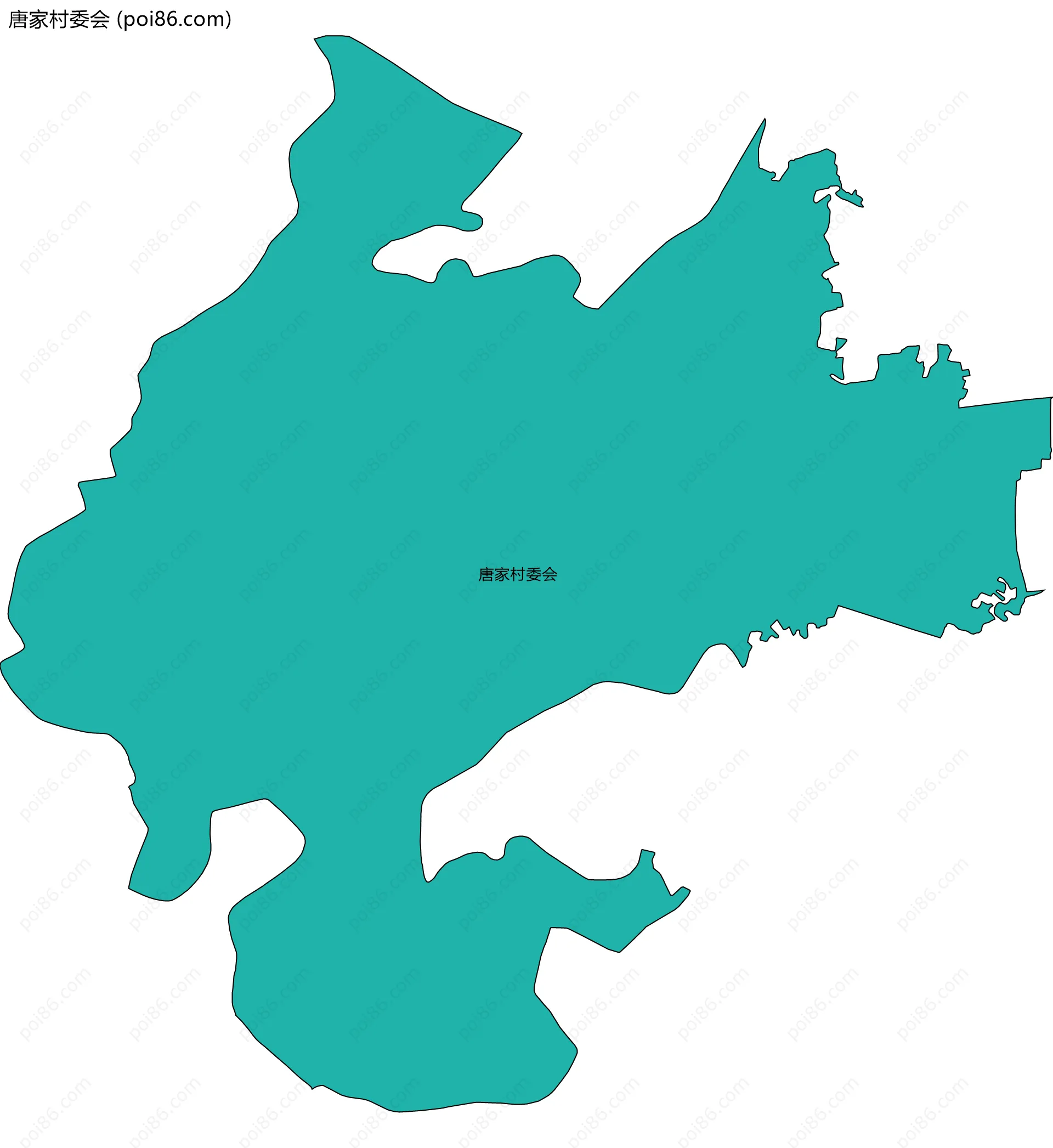 唐家村委会边界地图