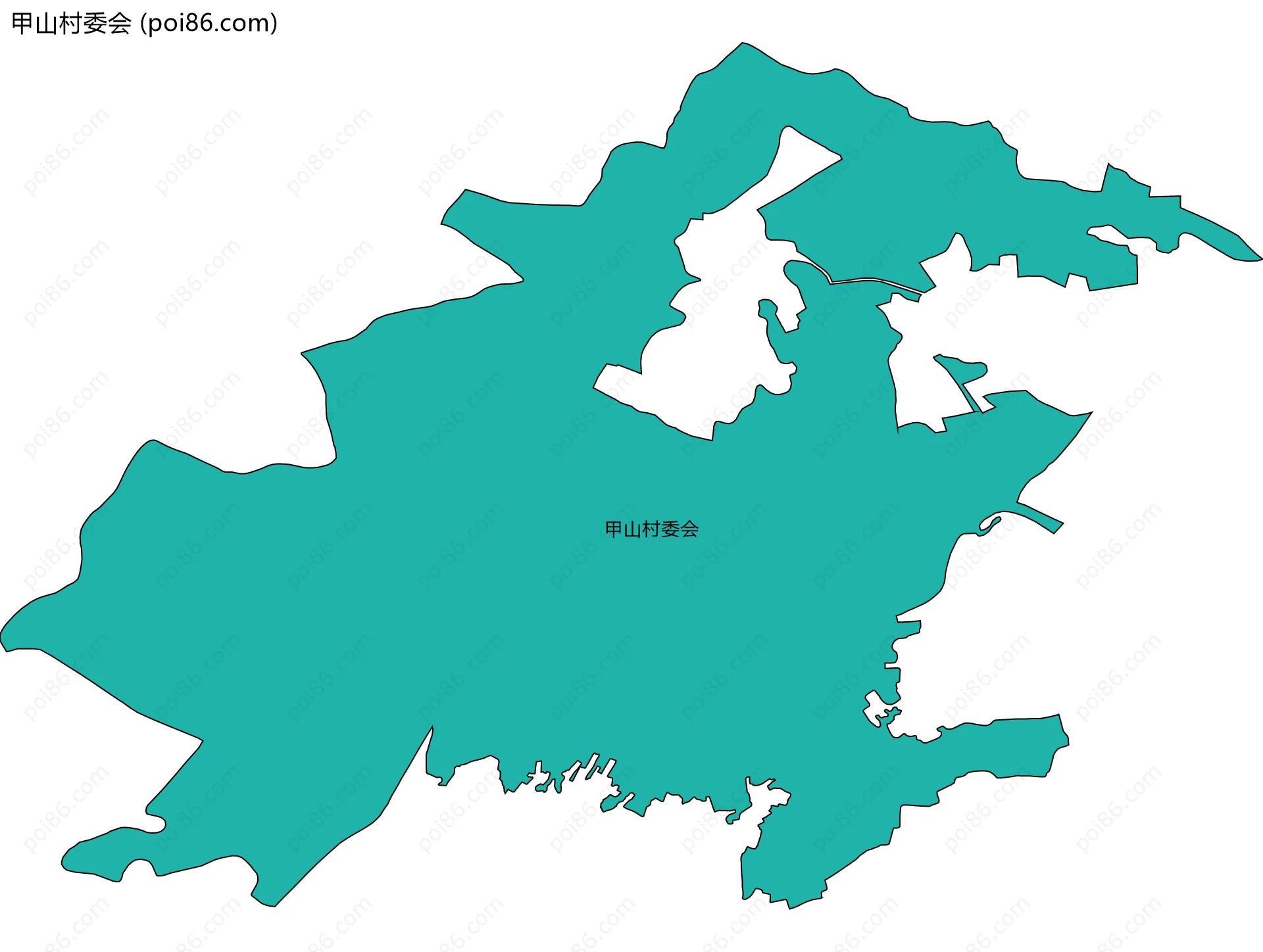 甲山村委会边界地图