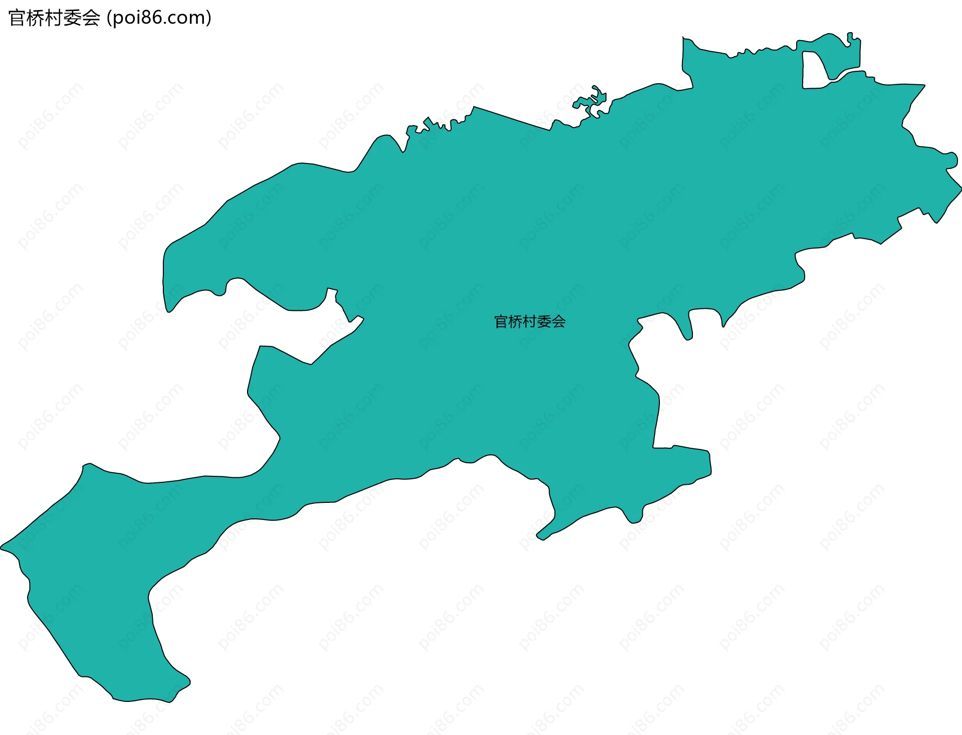 官桥村委会边界地图