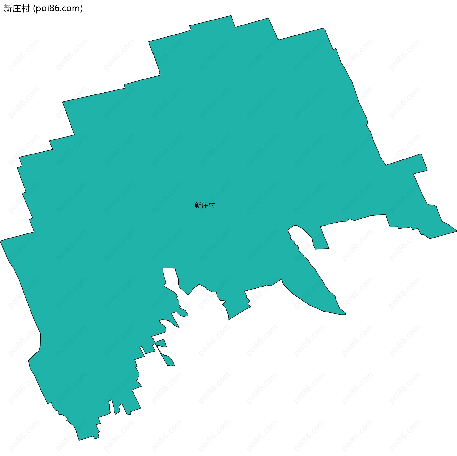新庄村边界地图