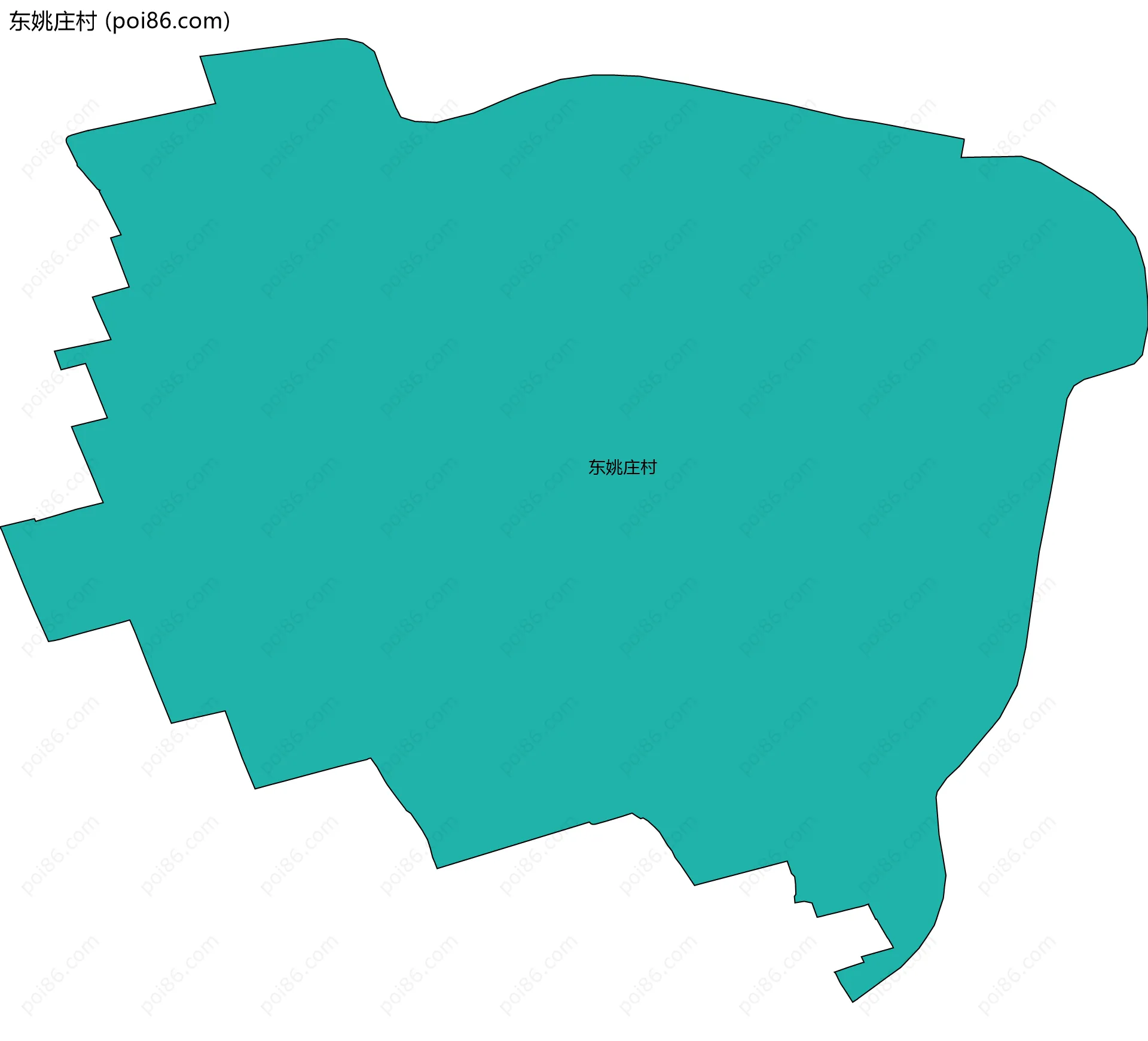 东姚庄村边界地图