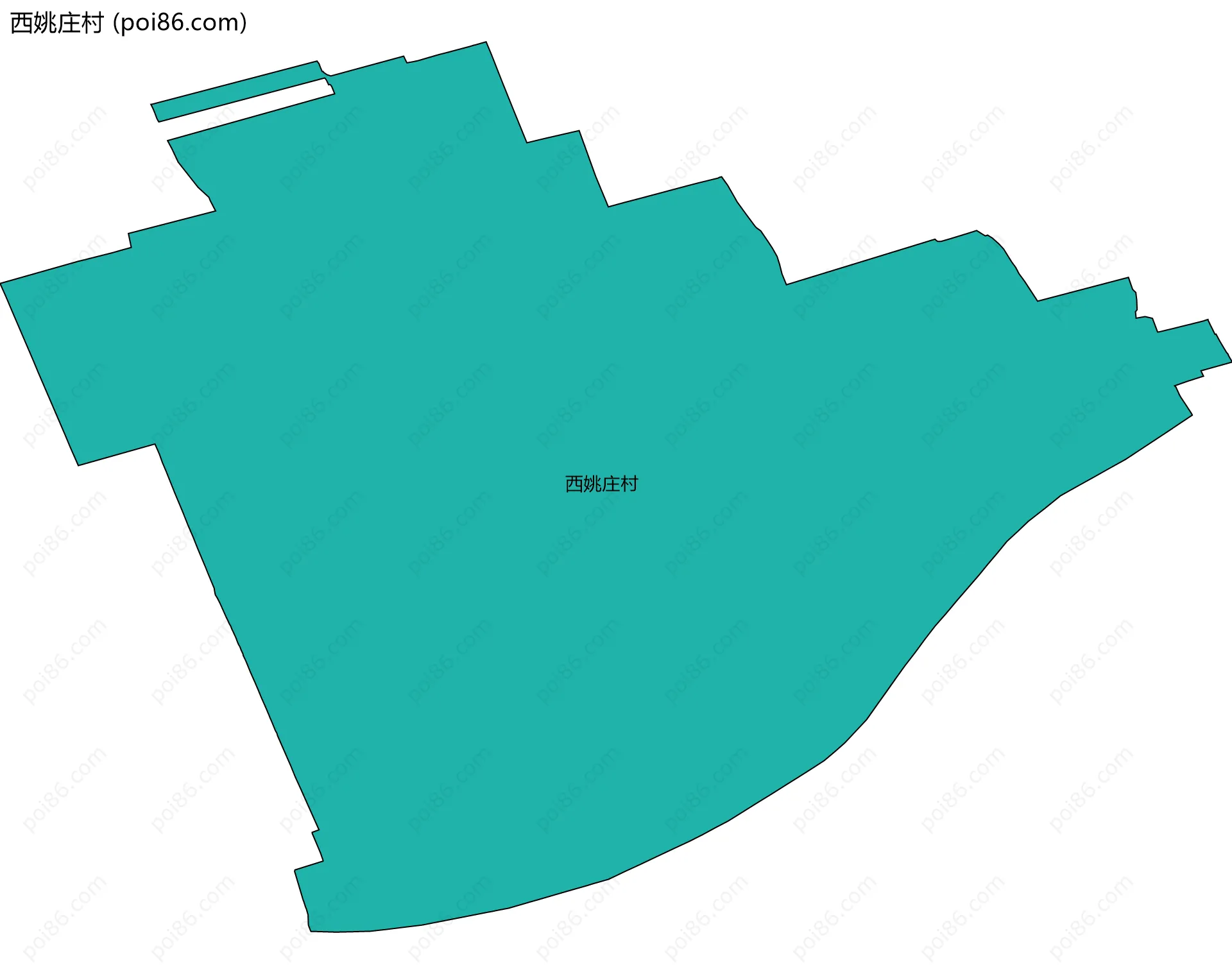 西姚庄村边界地图