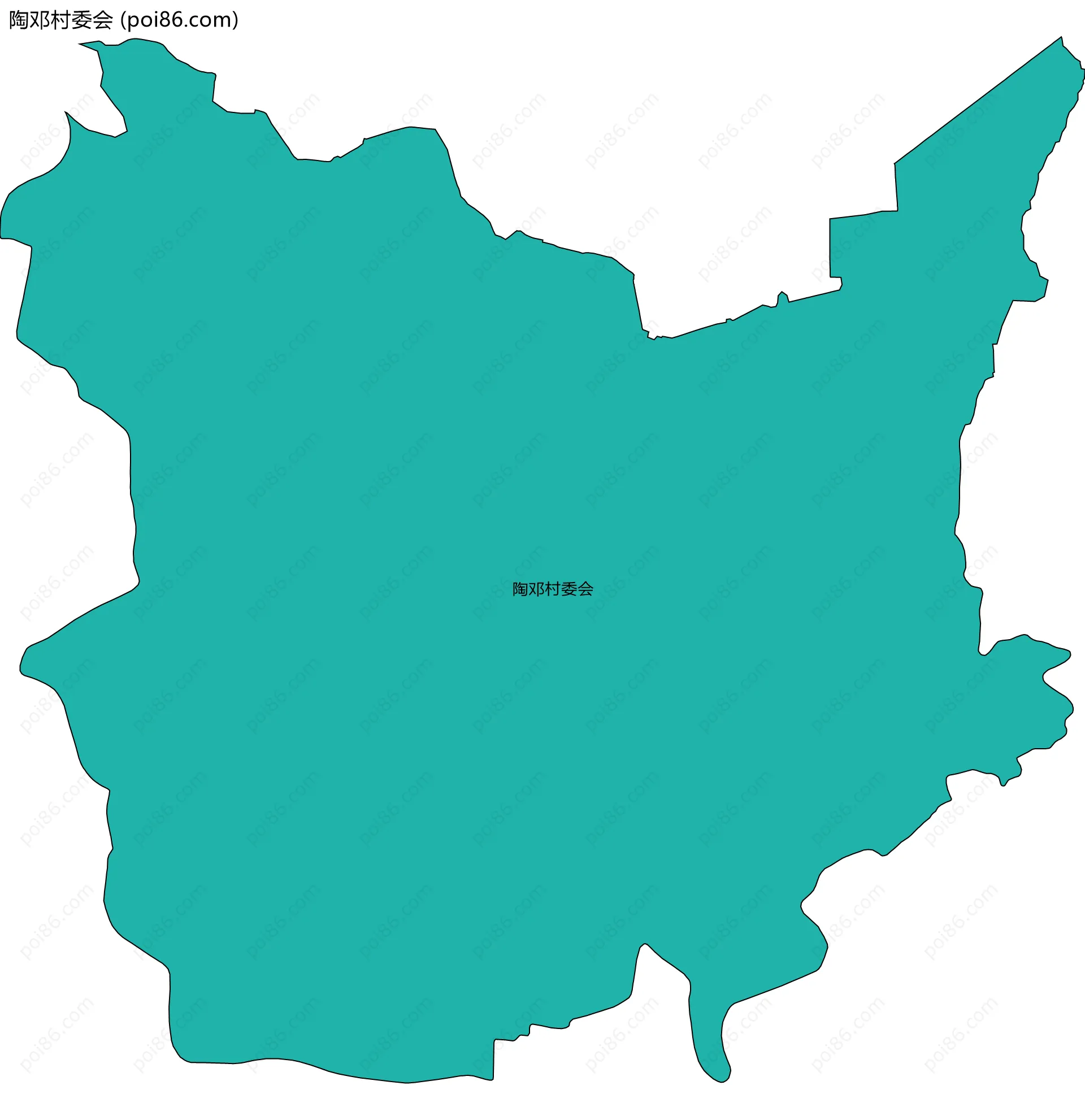 陶邓村委会边界地图