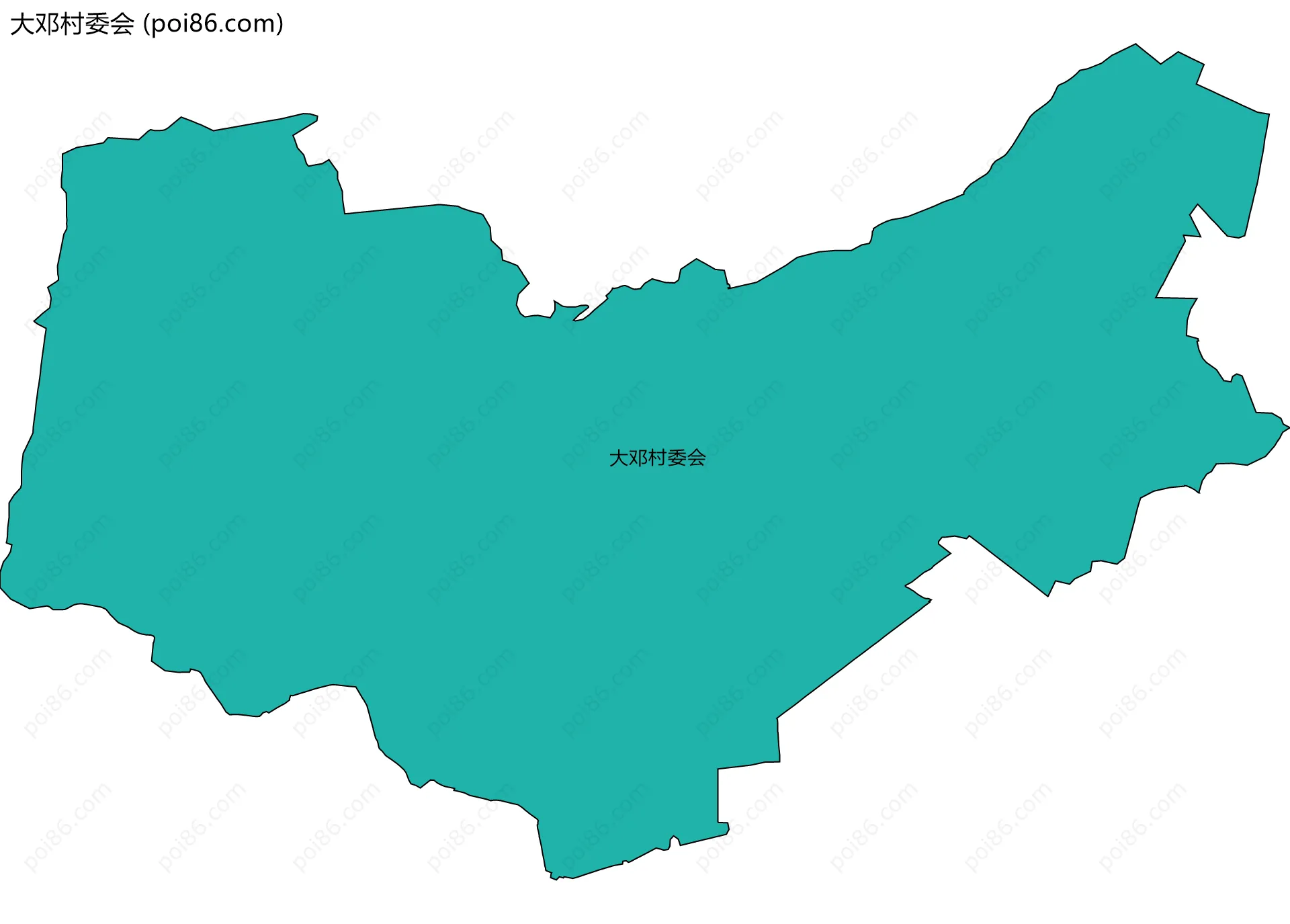 大邓村委会边界地图