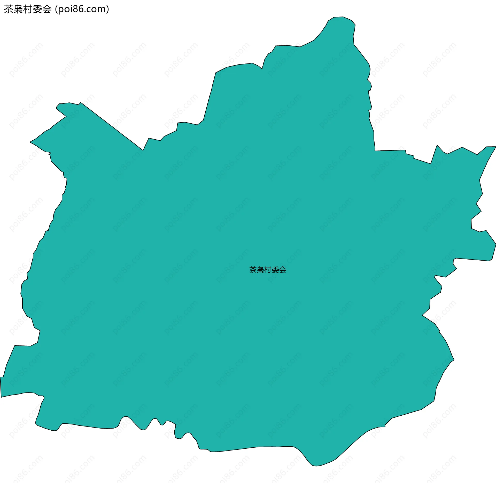 茶枭村委会边界地图