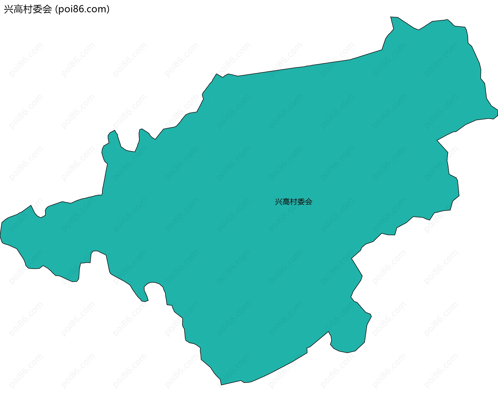 兴高村委会边界地图