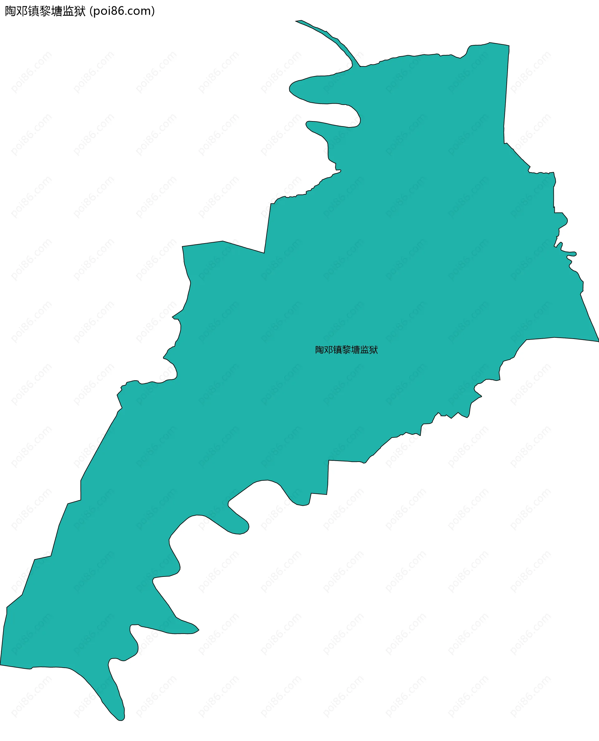 陶邓镇黎塘监狱边界地图