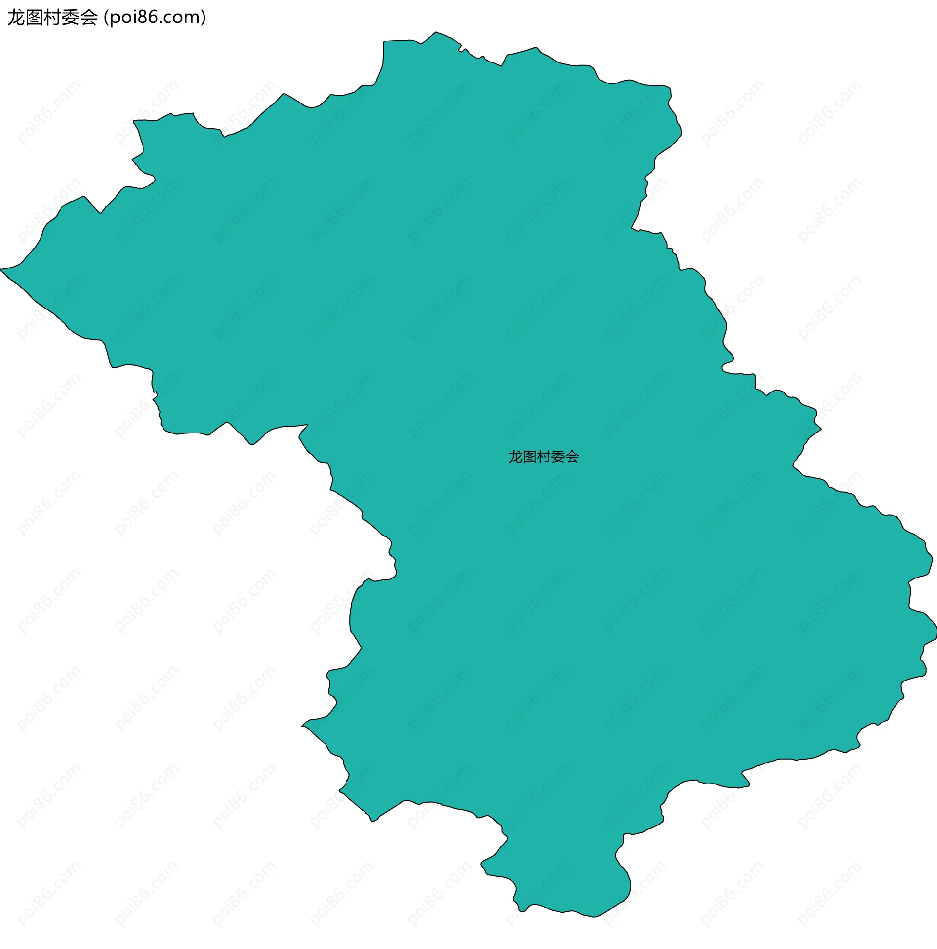 龙图村委会边界地图