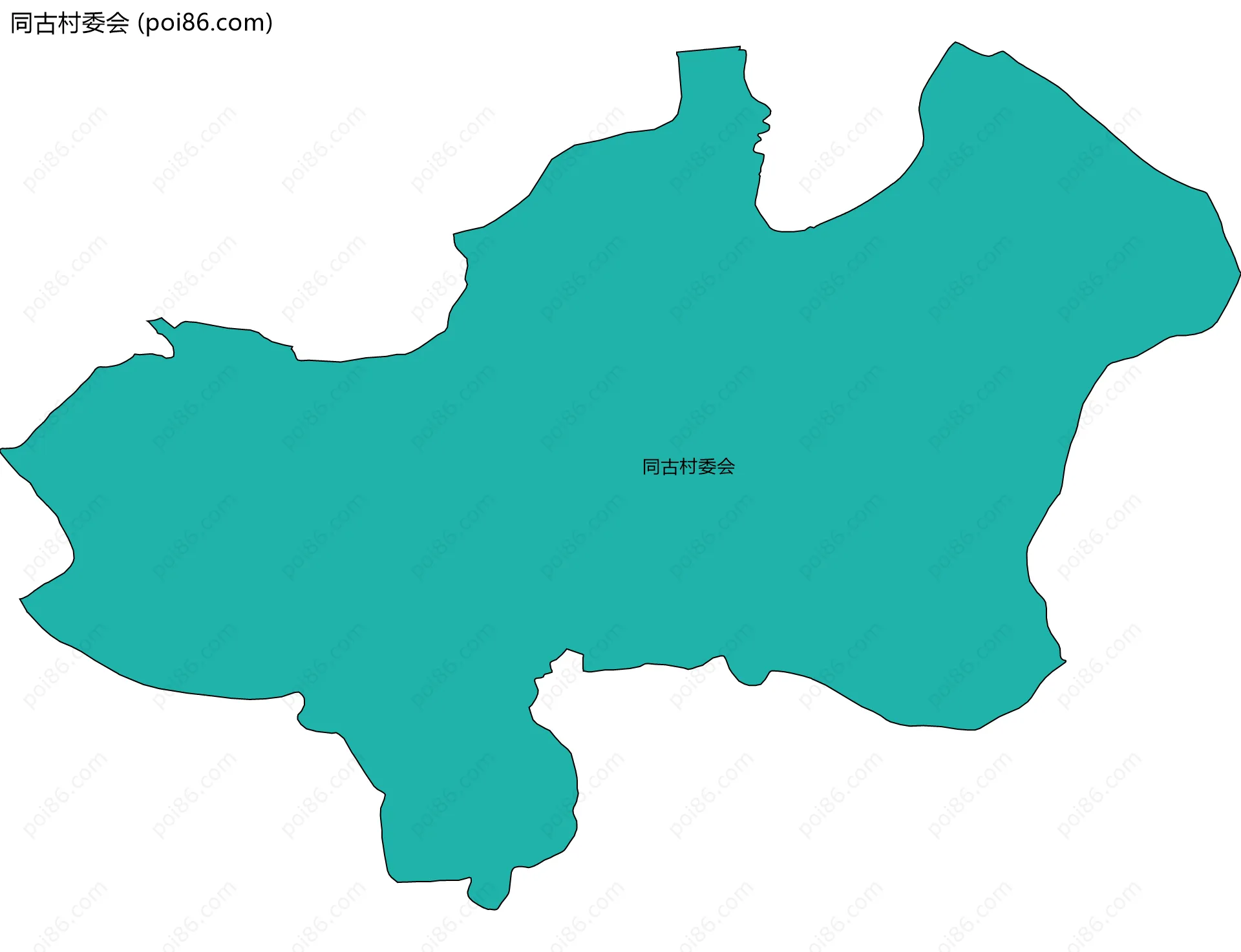 同古村委会边界地图