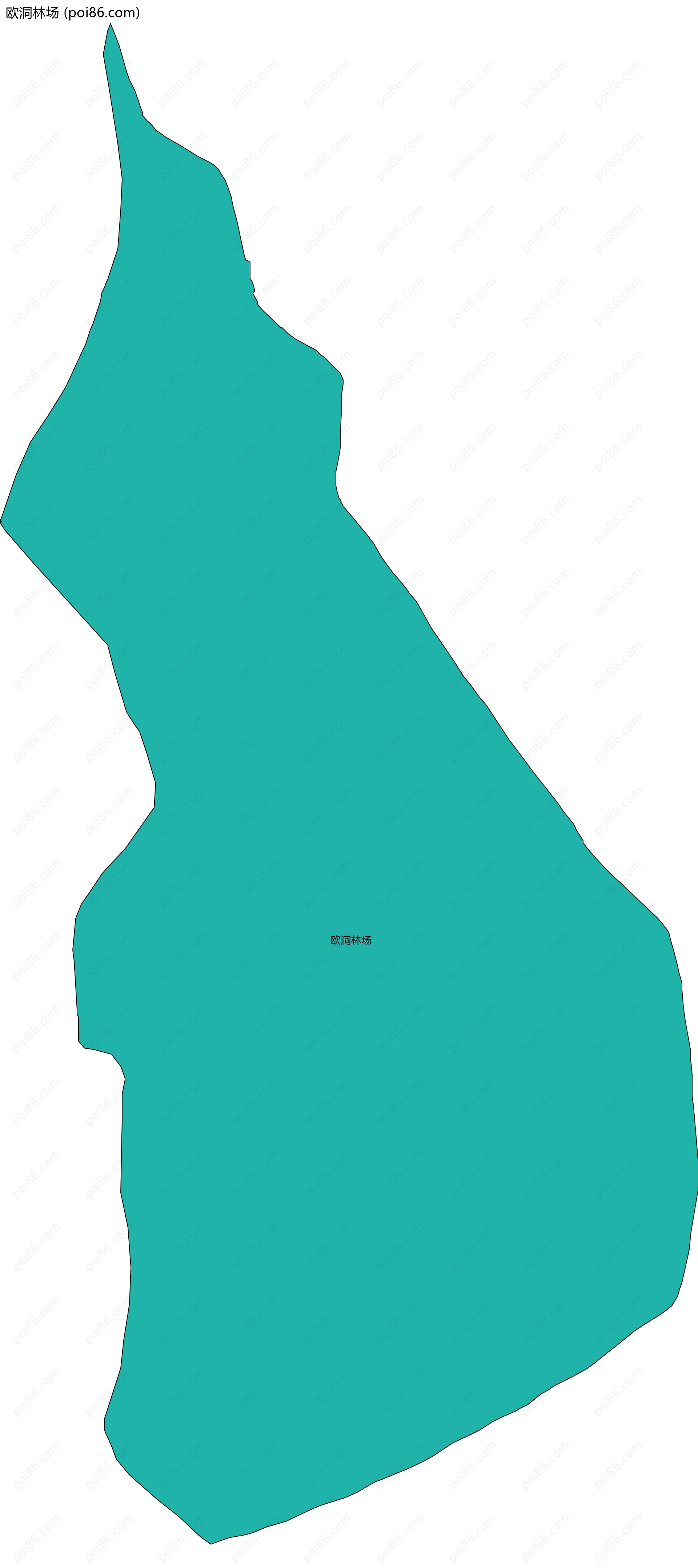 欧洞林场边界地图