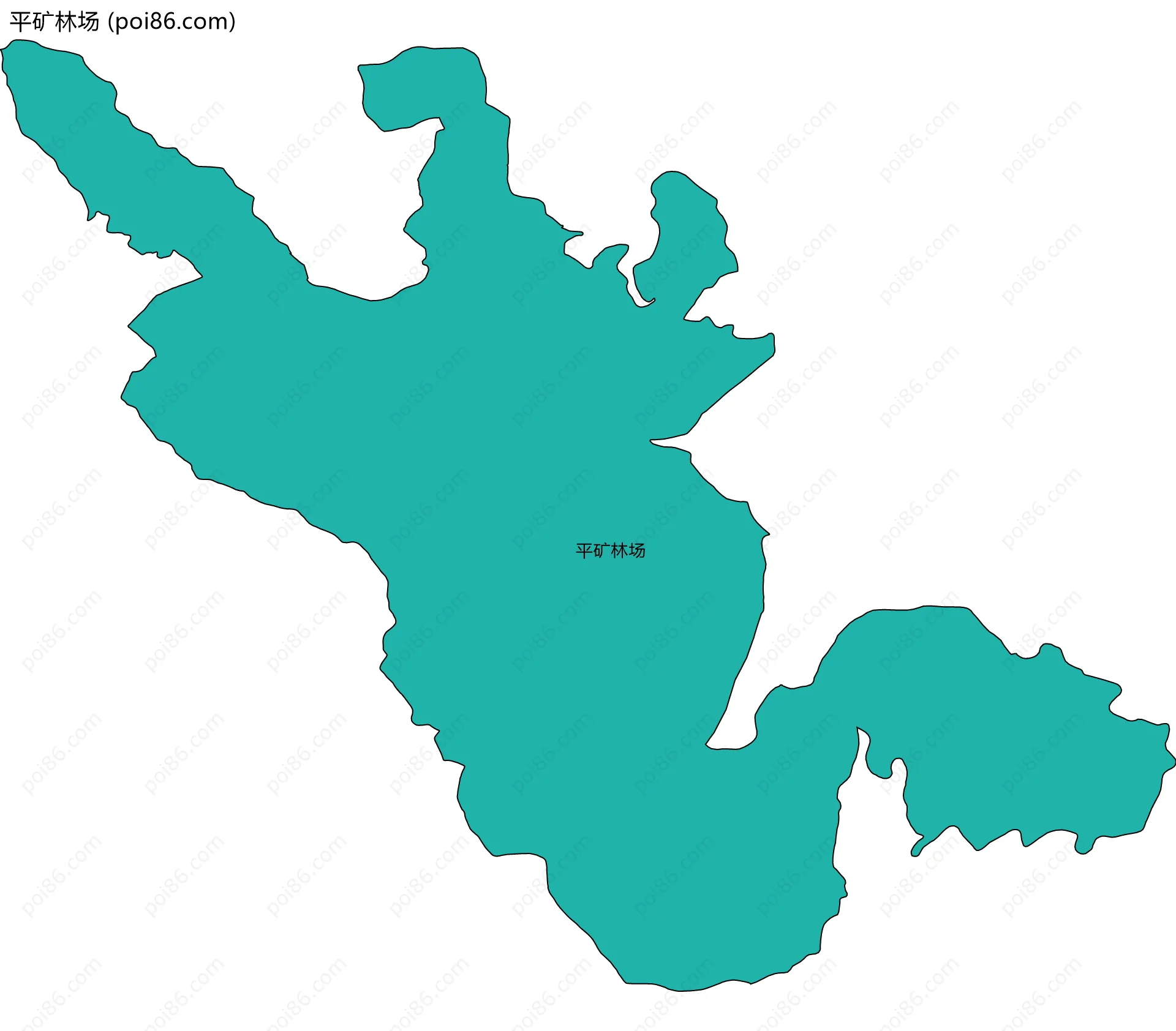 平矿林场边界地图