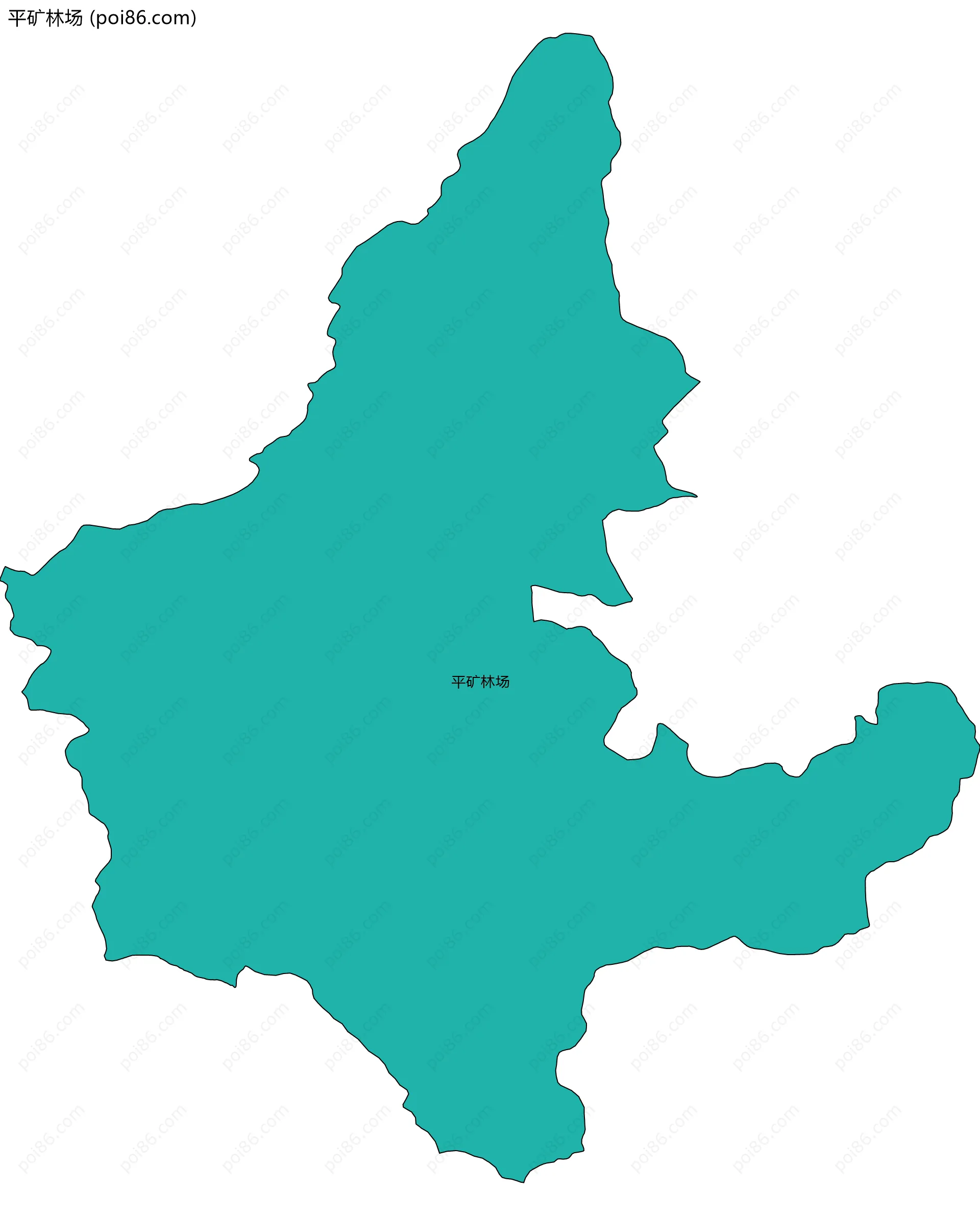 平矿林场边界地图