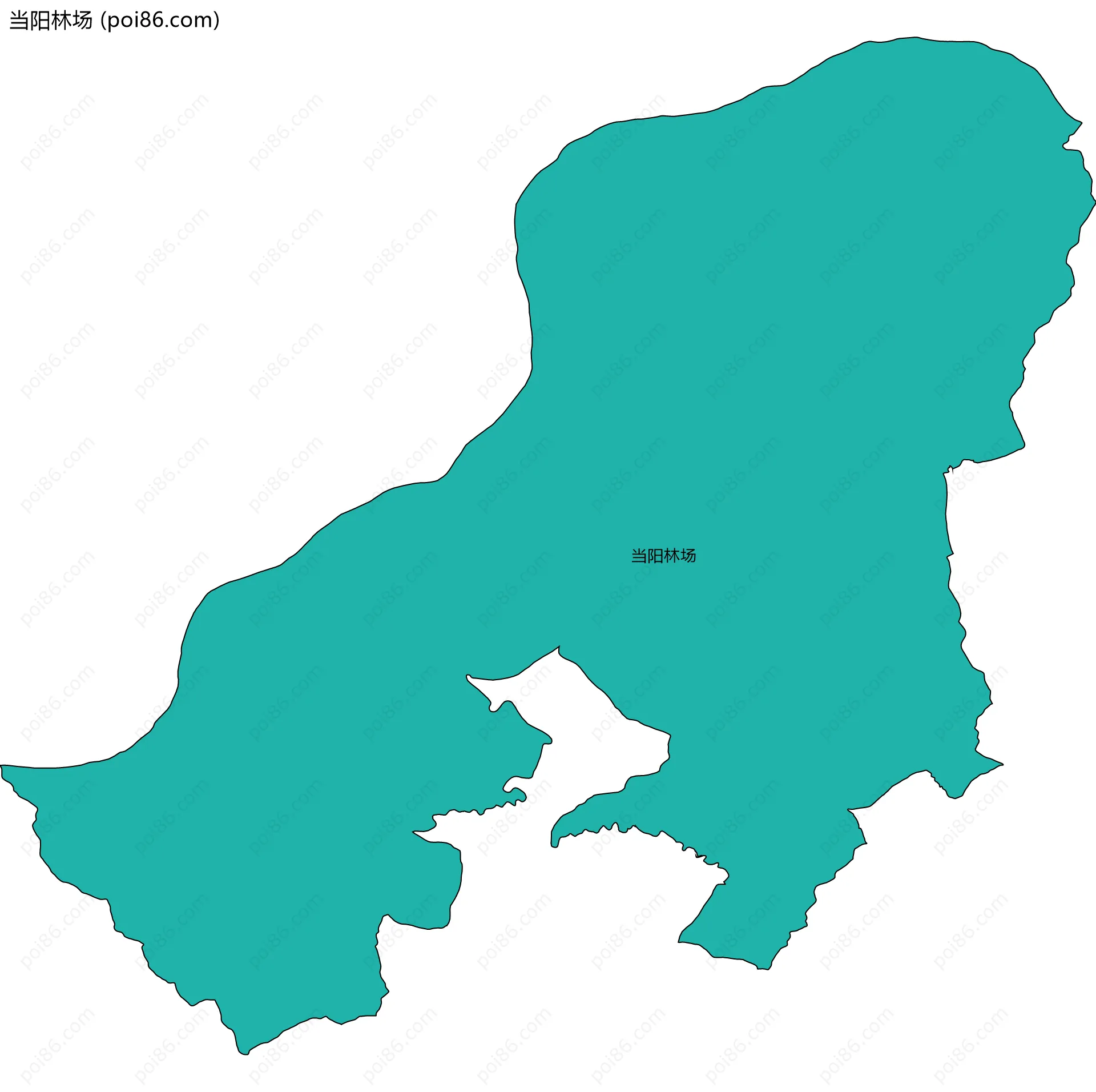 当阳林场边界地图