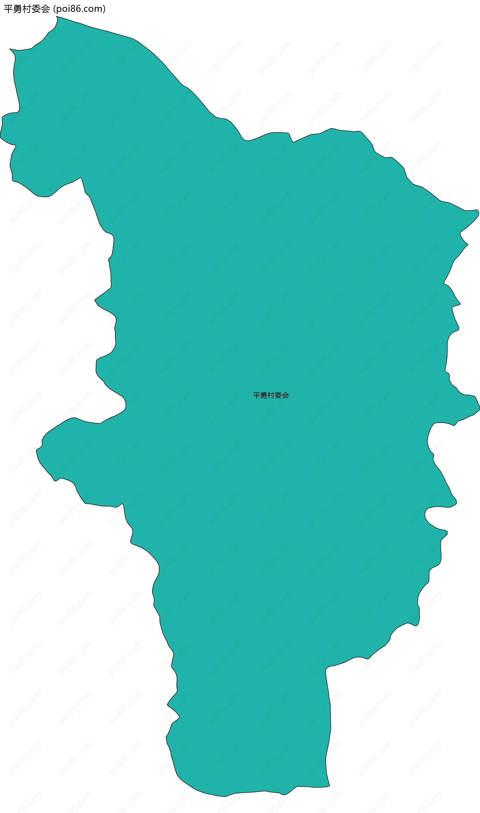 平勇村委会边界地图