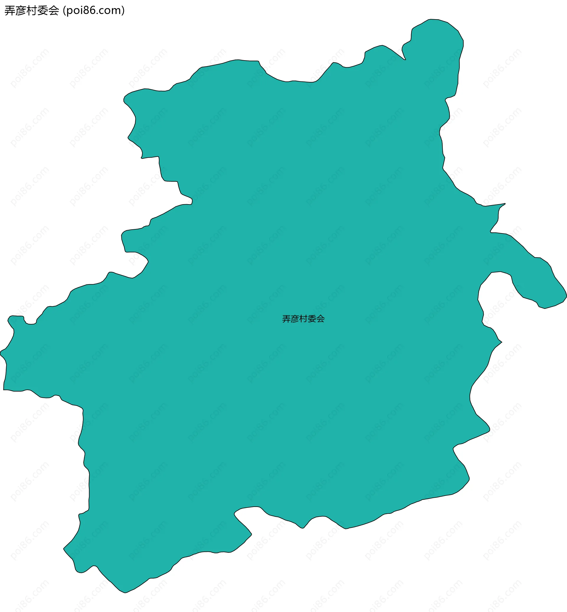 弄彦村委会边界地图