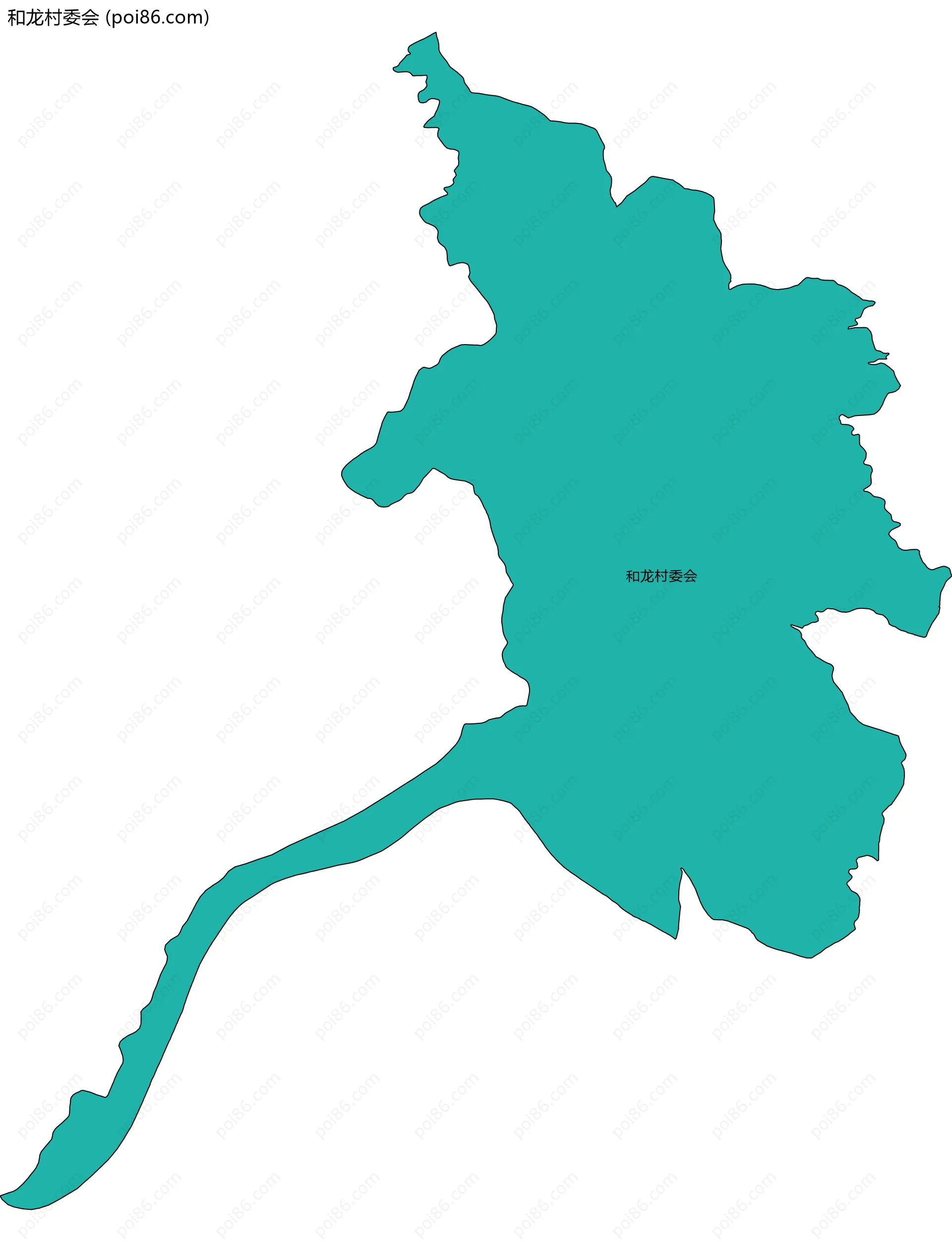 和龙村委会边界地图