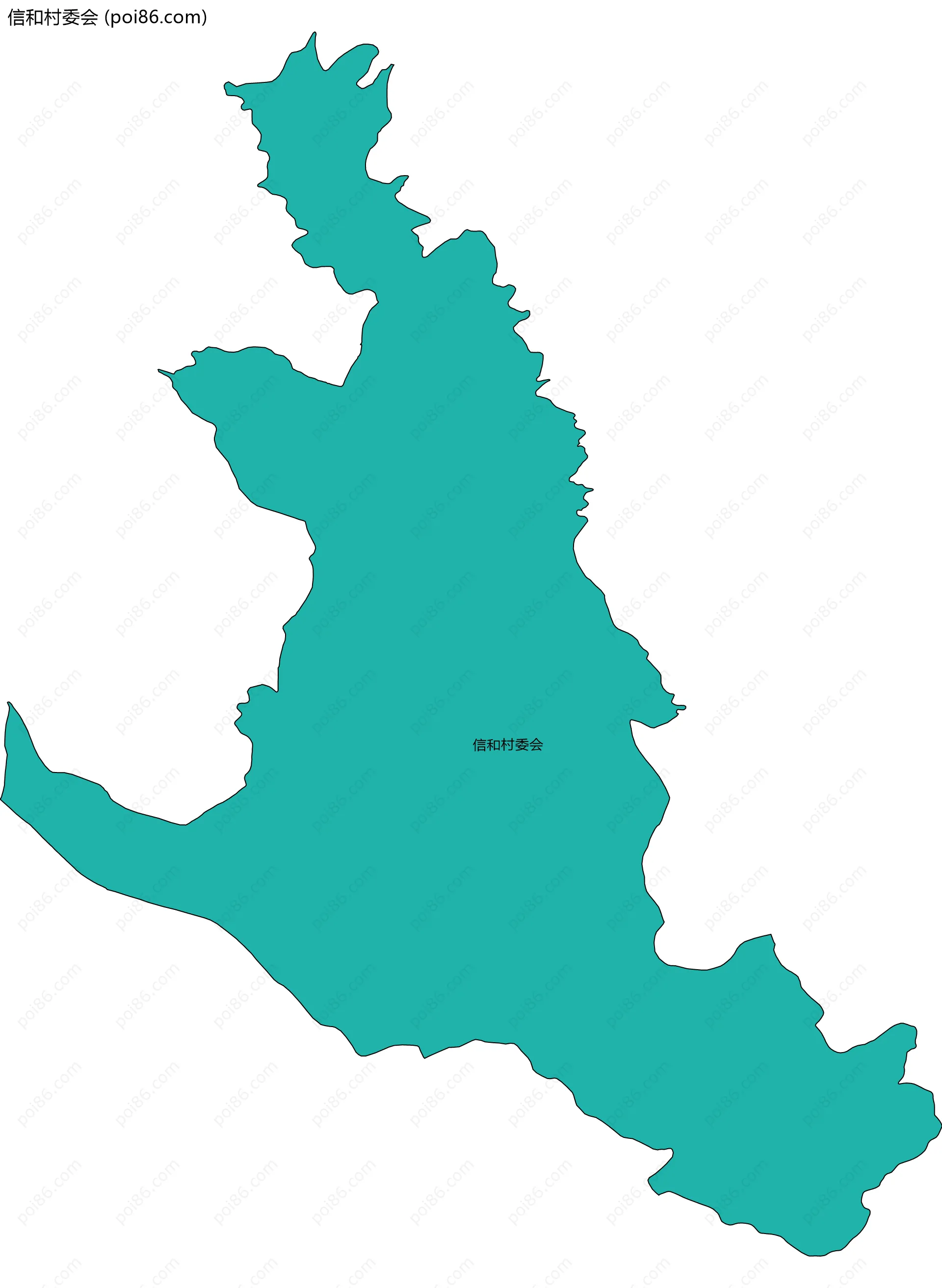 信和村委会边界地图
