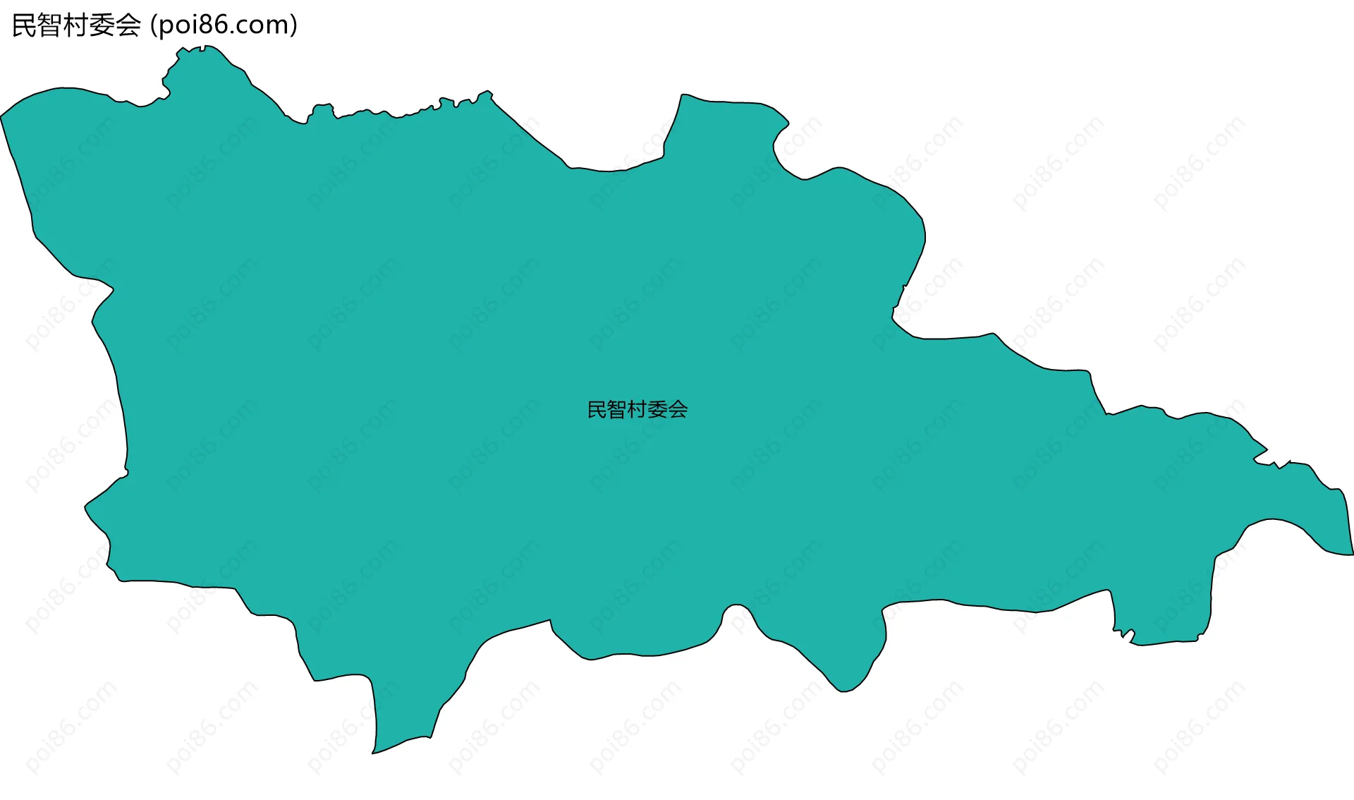 民智村委会边界地图