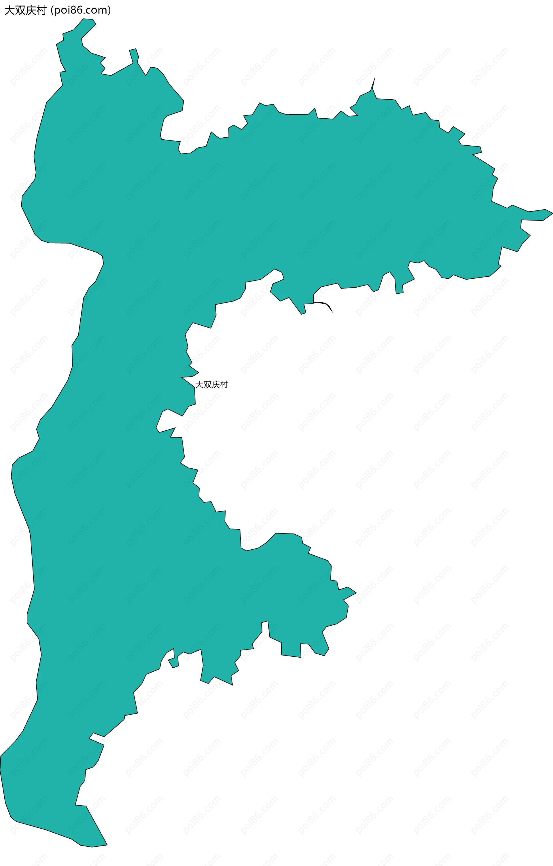 大双庆村边界地图