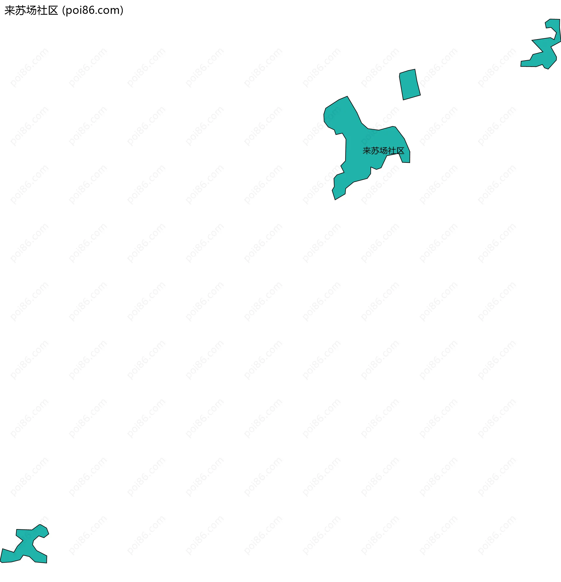 来苏场社区边界地图