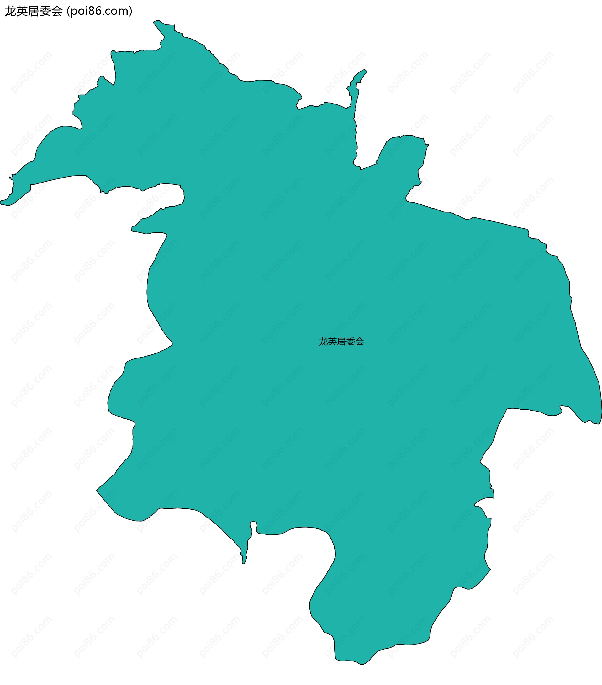 龙英居委会边界地图