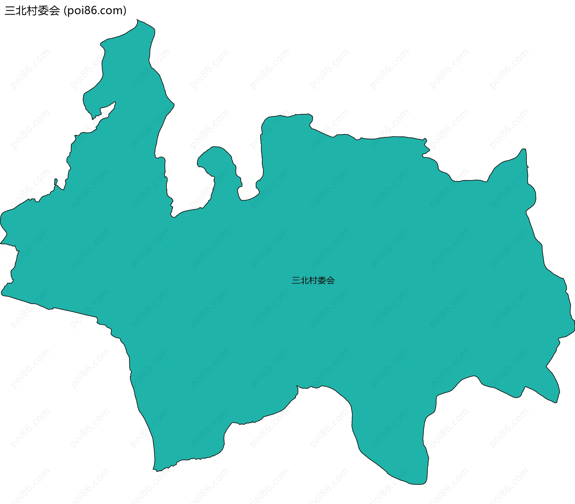 三北村委会边界地图