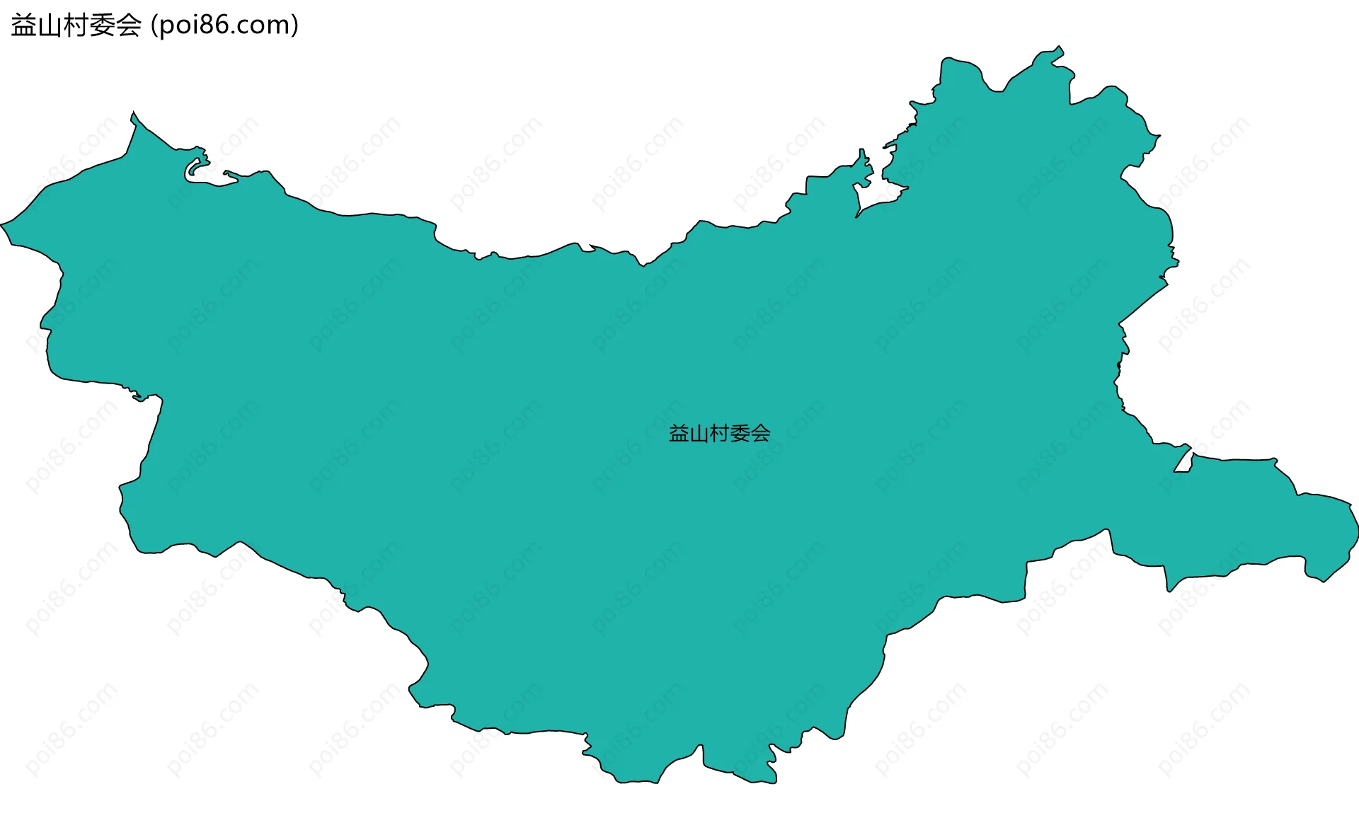 益山村委会边界地图
