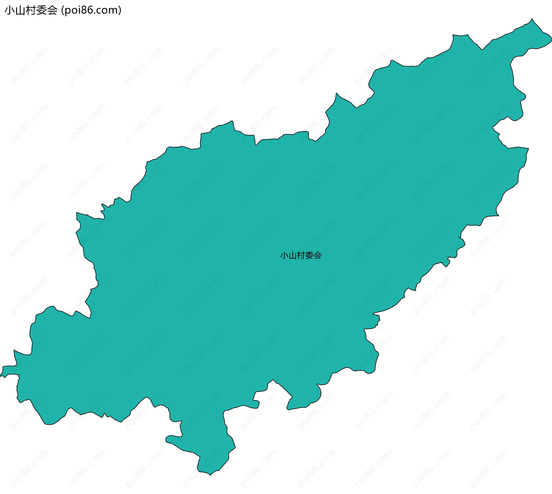 小山村委会边界地图