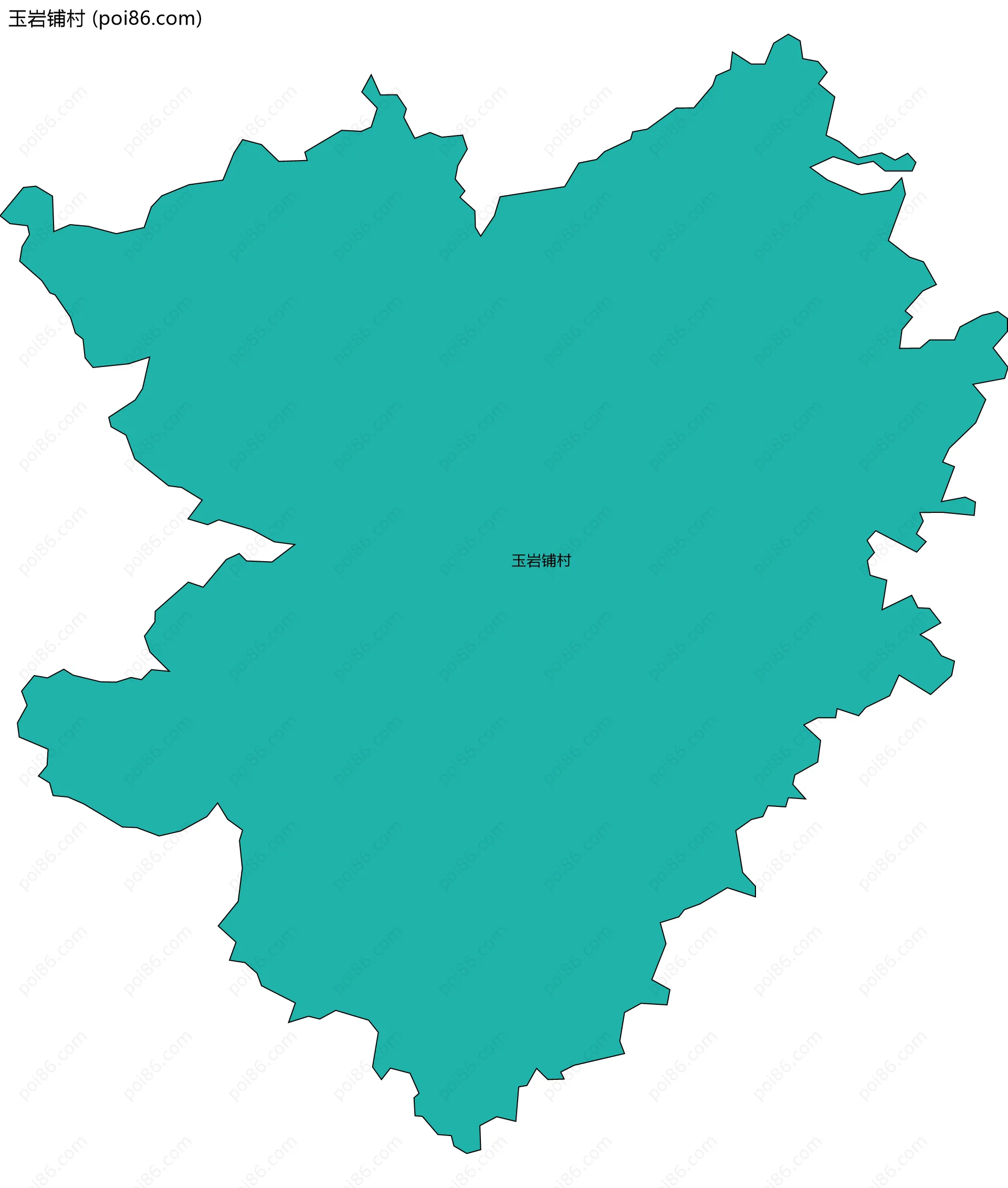 玉岩铺村边界地图