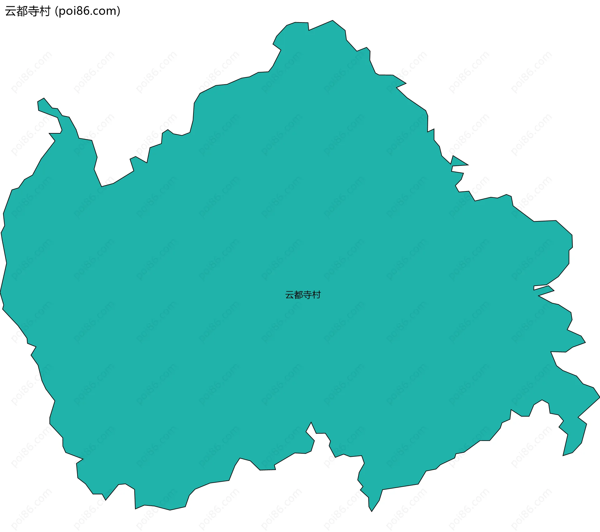 云都寺村边界地图