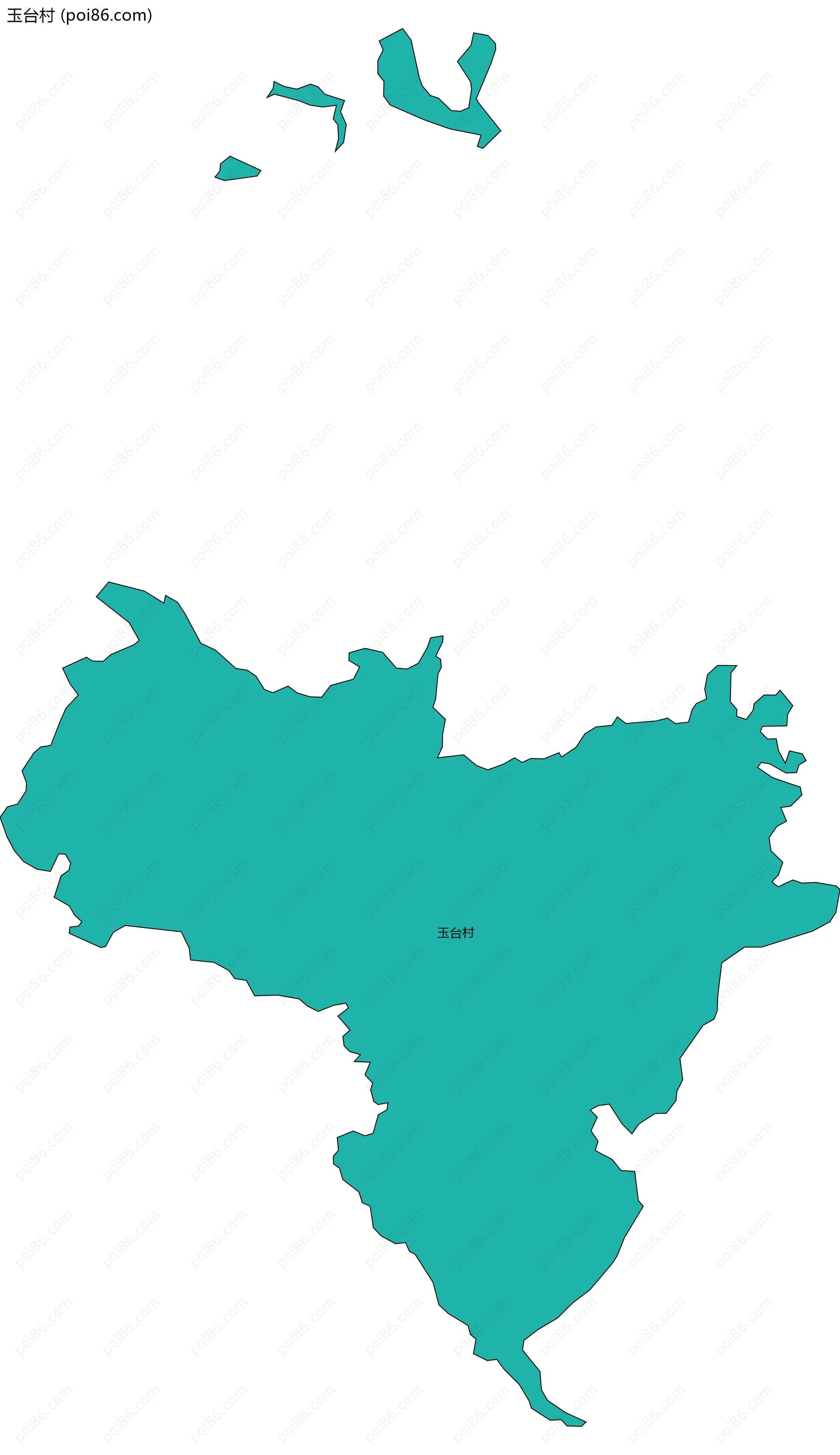 玉台村边界地图