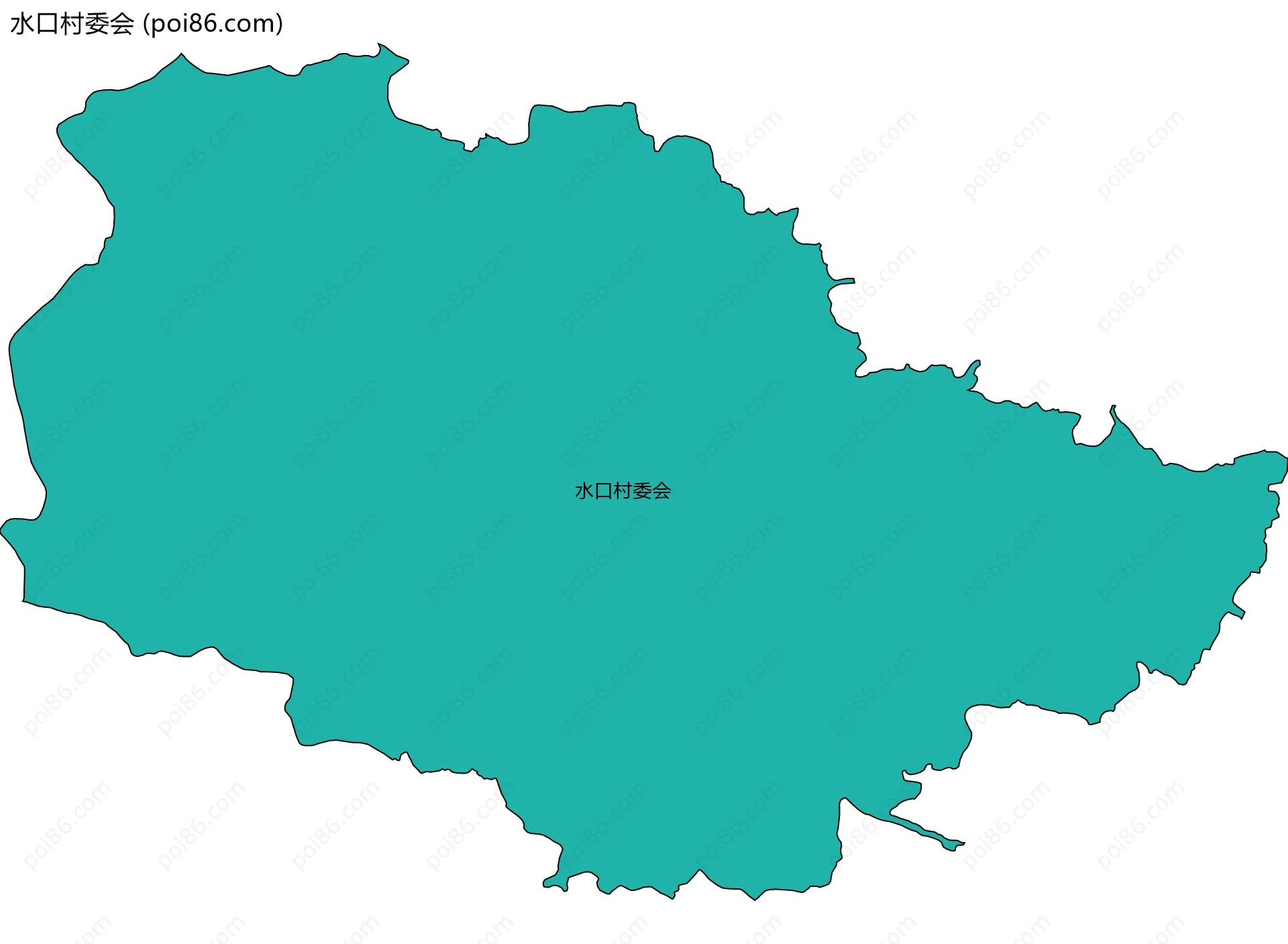 水口村委会边界地图