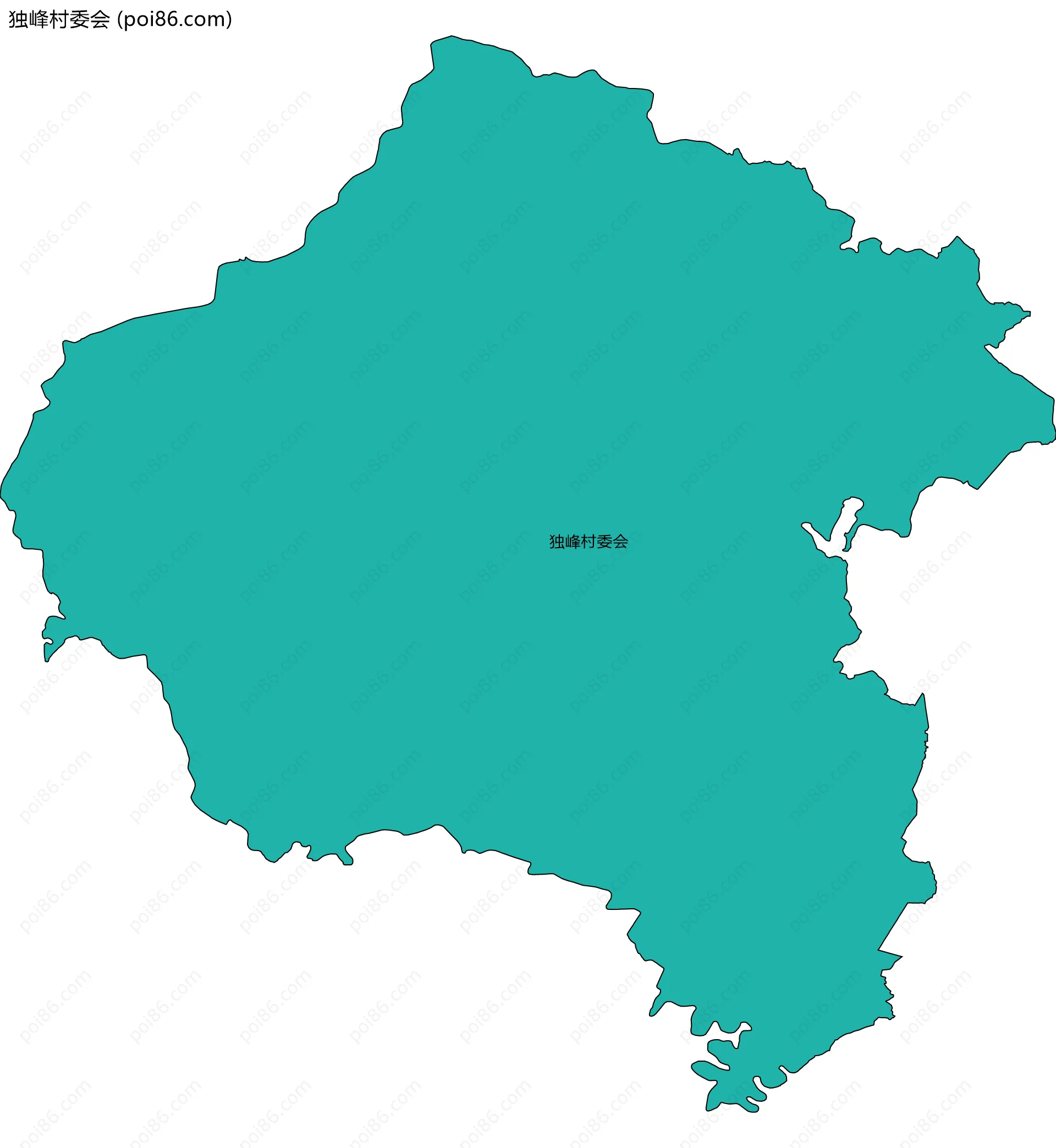 独峰村委会边界地图