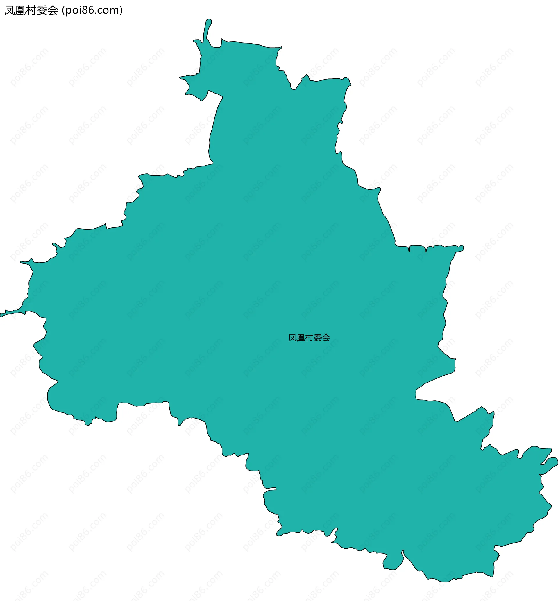 凤凰村委会边界地图
