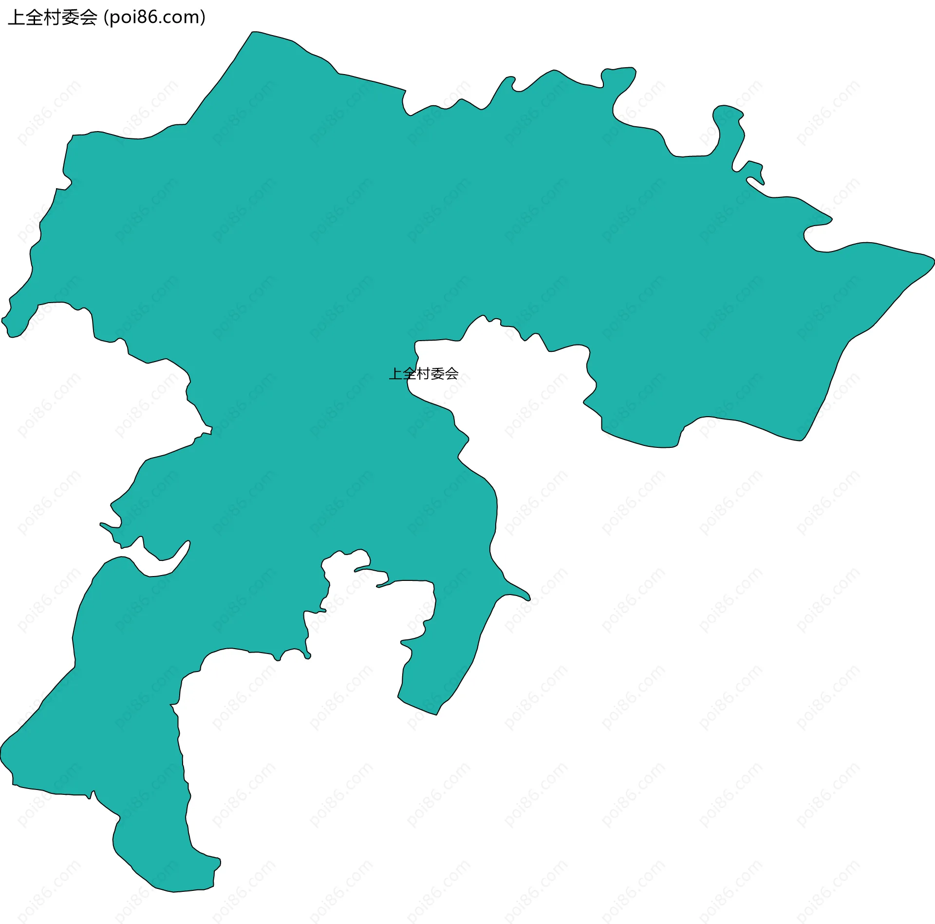 上全村委会边界地图