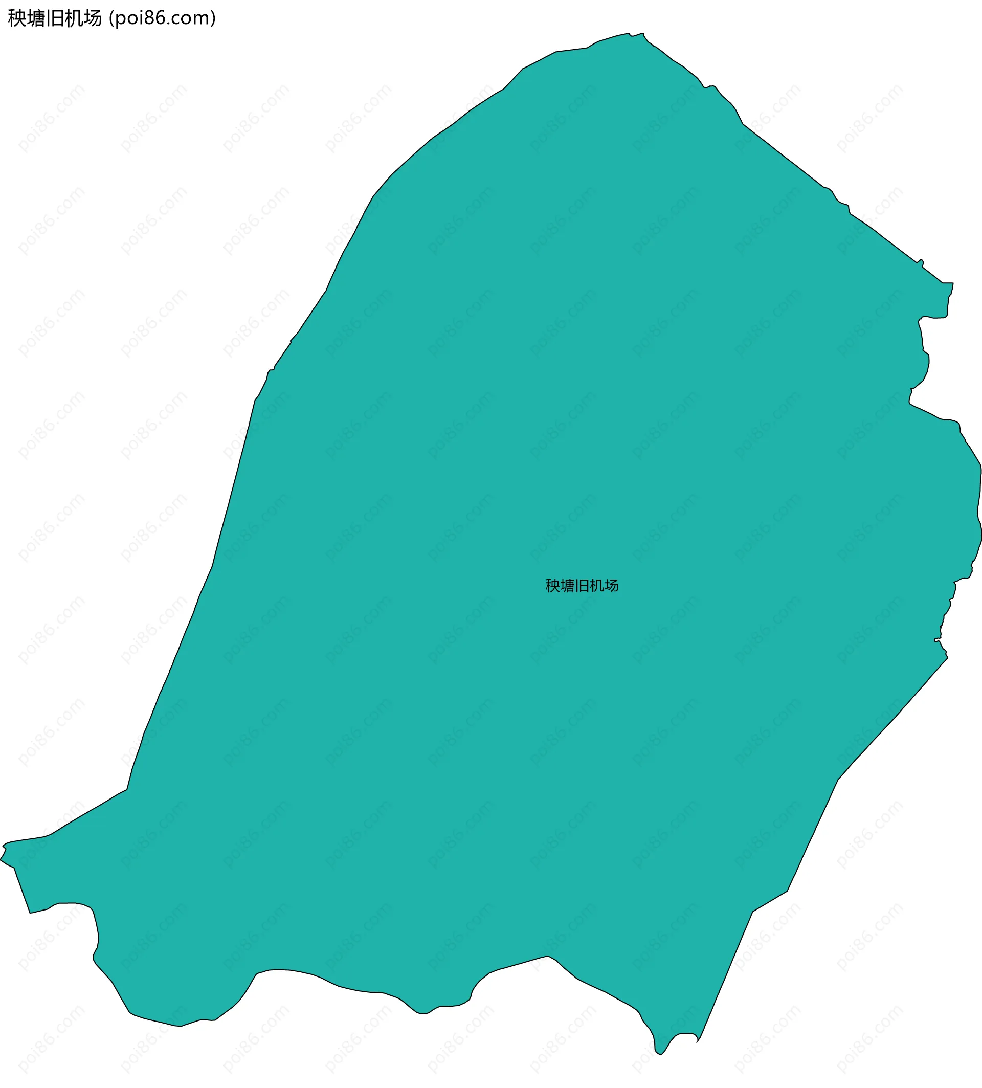 秧塘旧机场边界地图