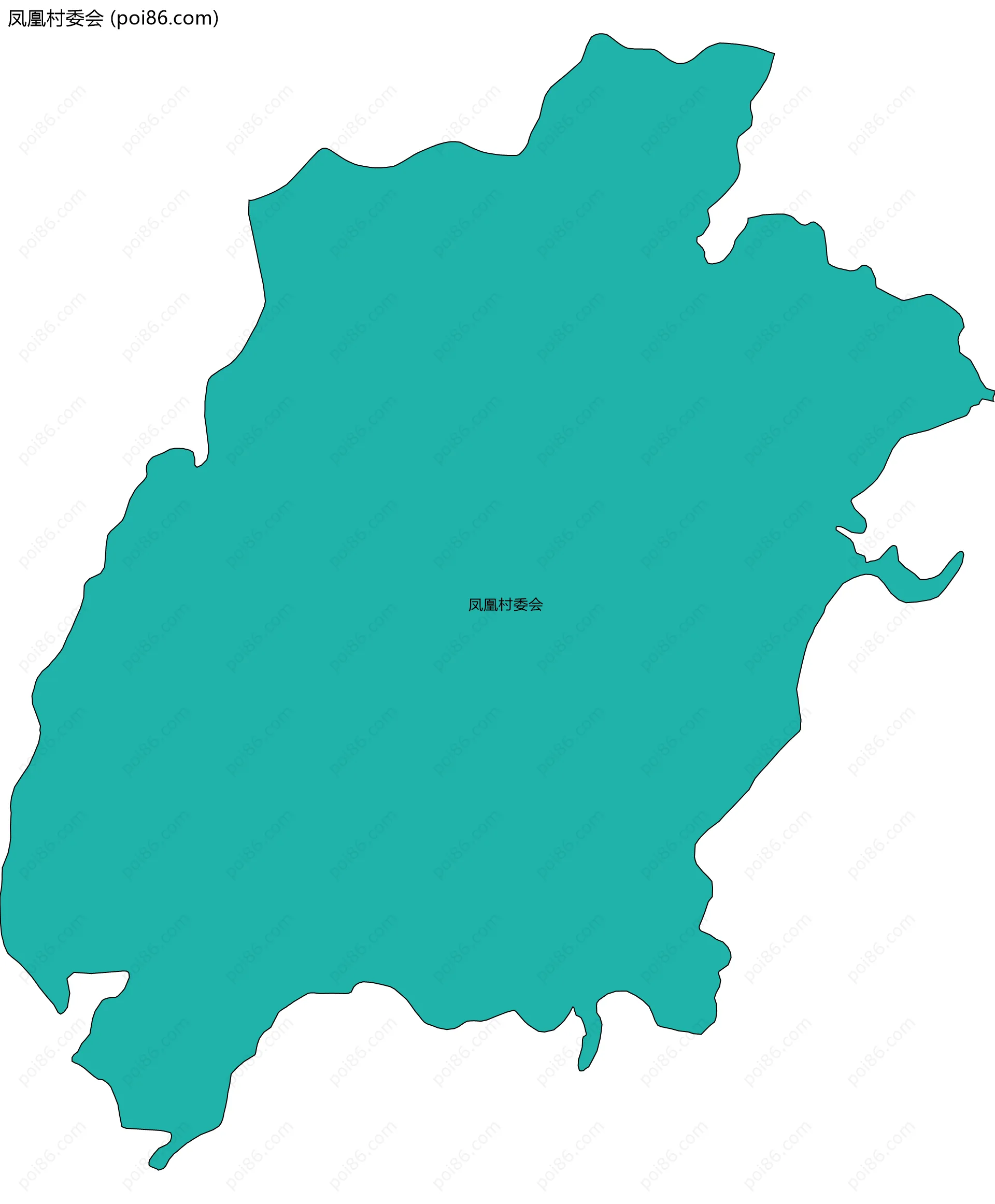 凤凰村委会边界地图