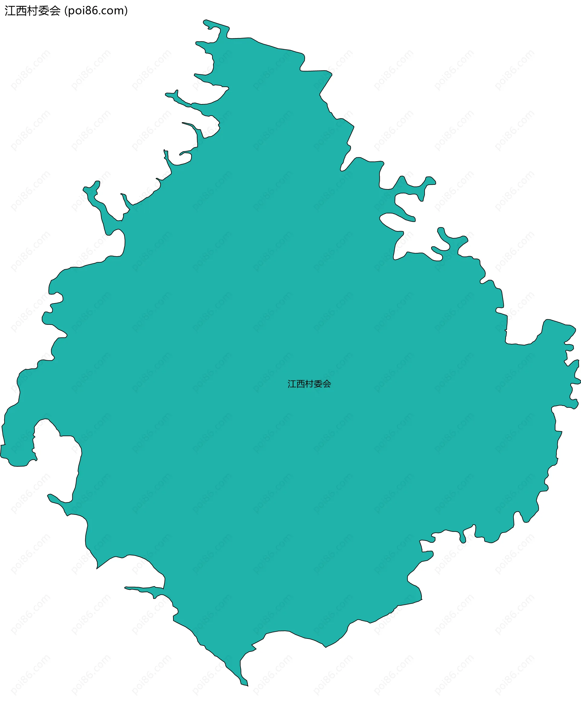 江西村委会边界地图