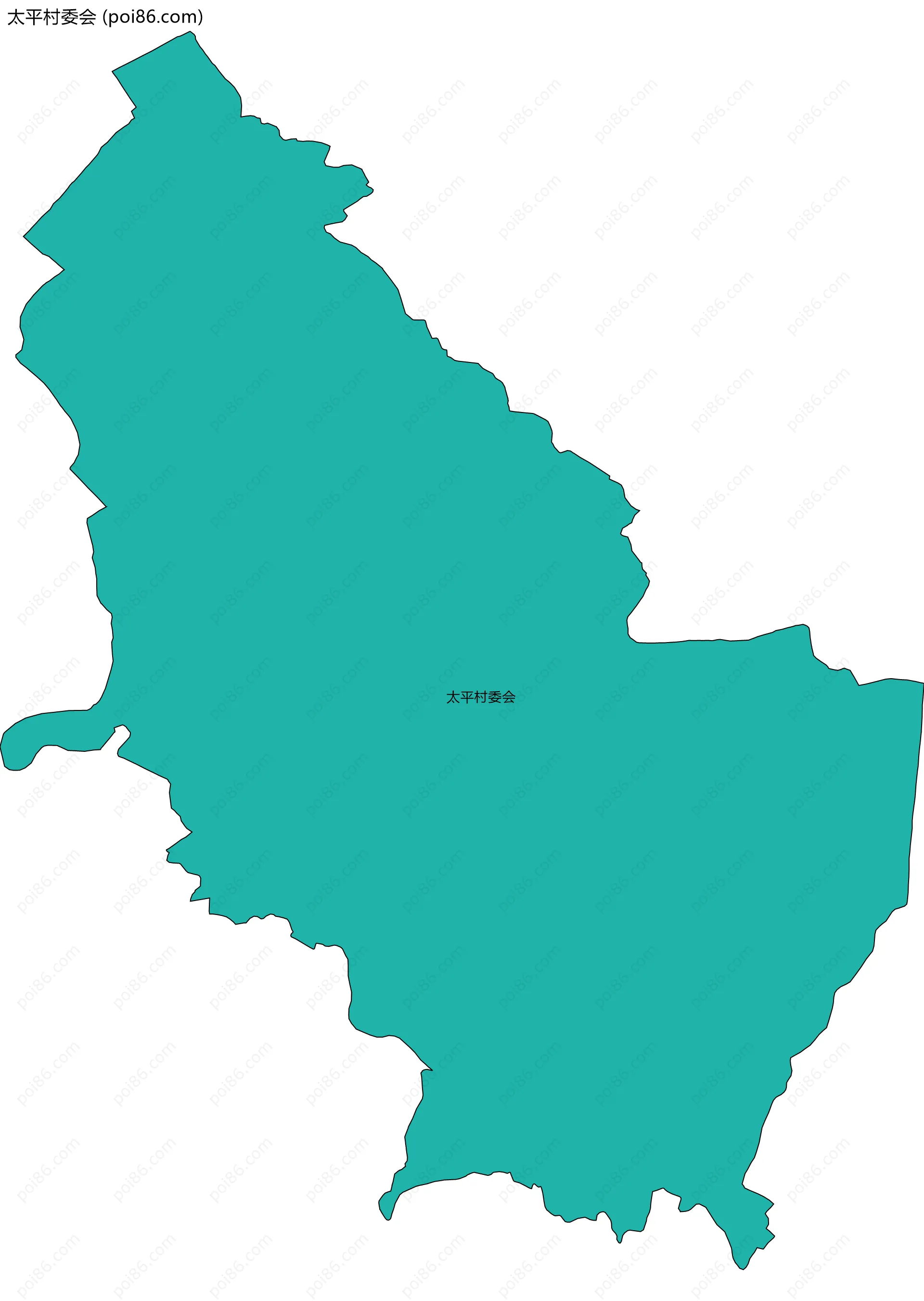 太平村委会边界地图