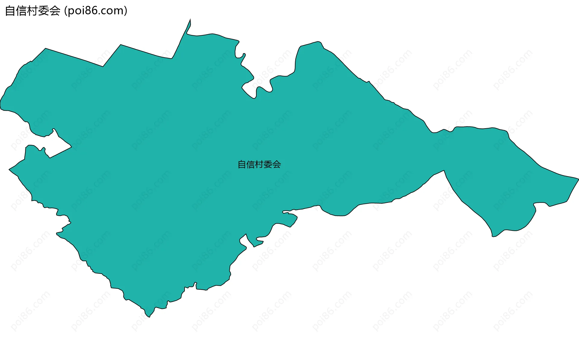 自信村委会边界地图