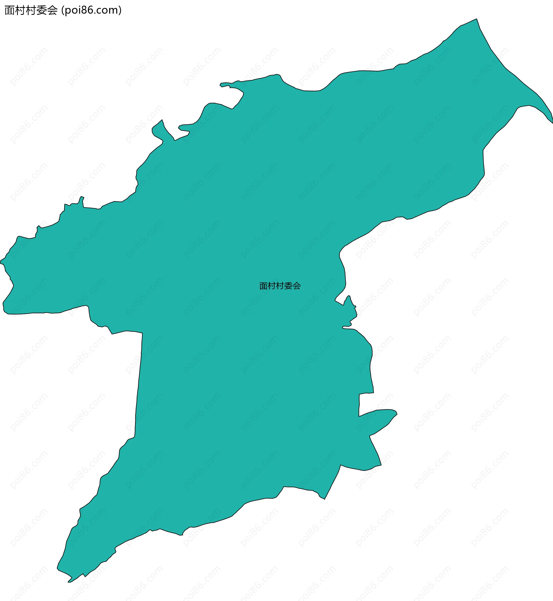 面村村委会边界地图