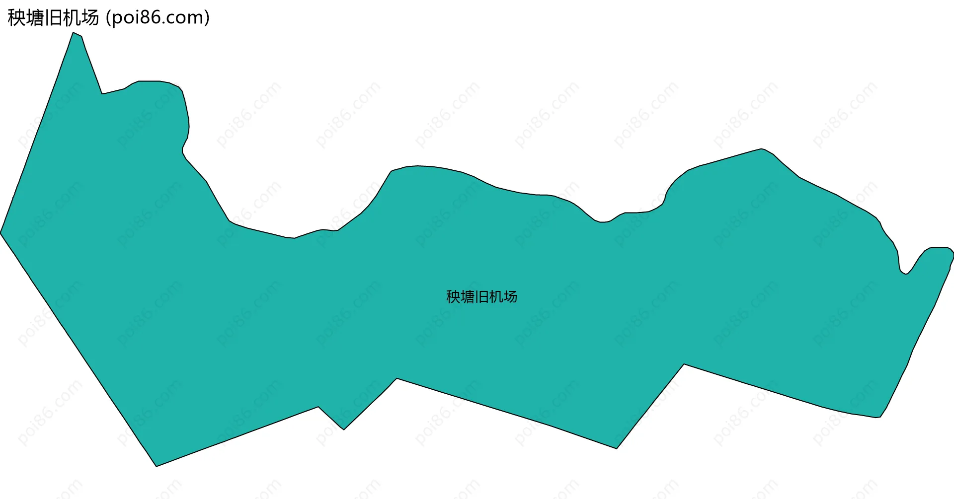 秧塘旧机场边界地图