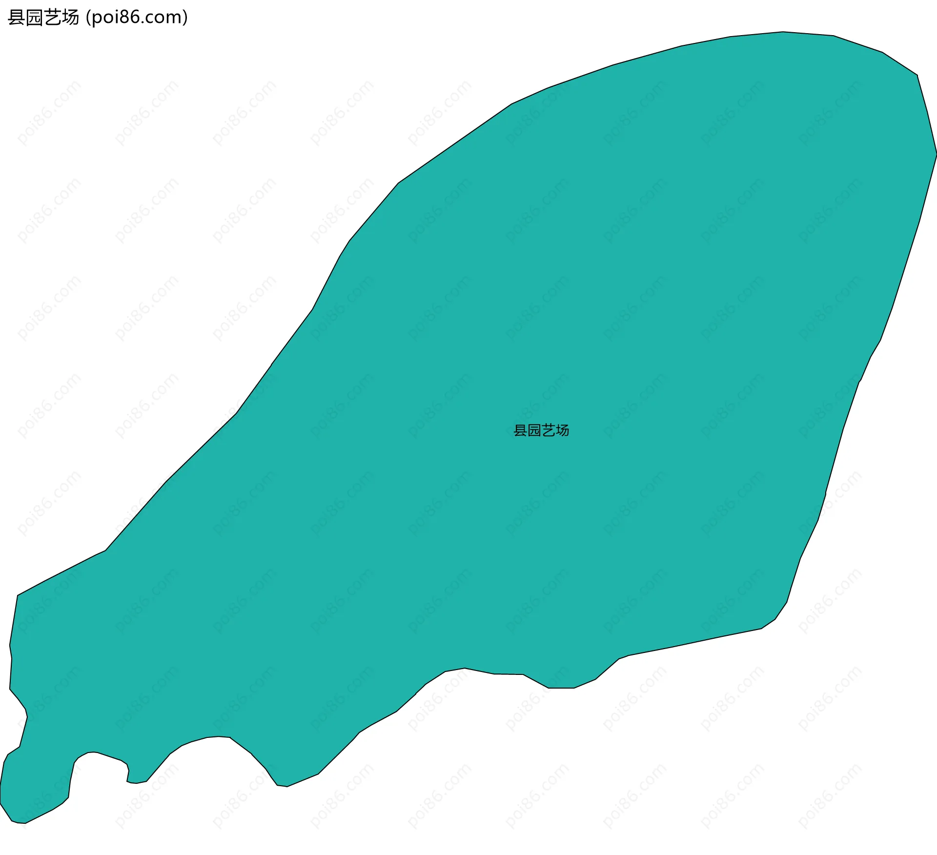 县园艺场边界地图