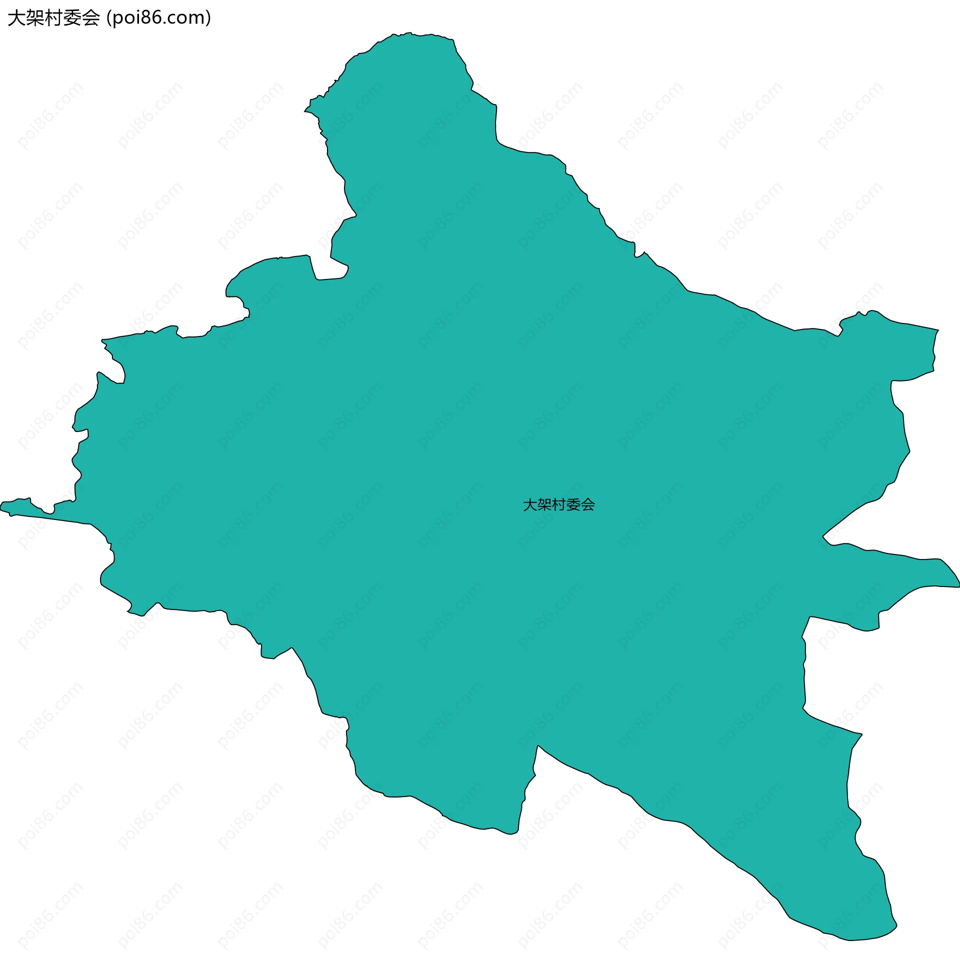 大架村委会边界地图