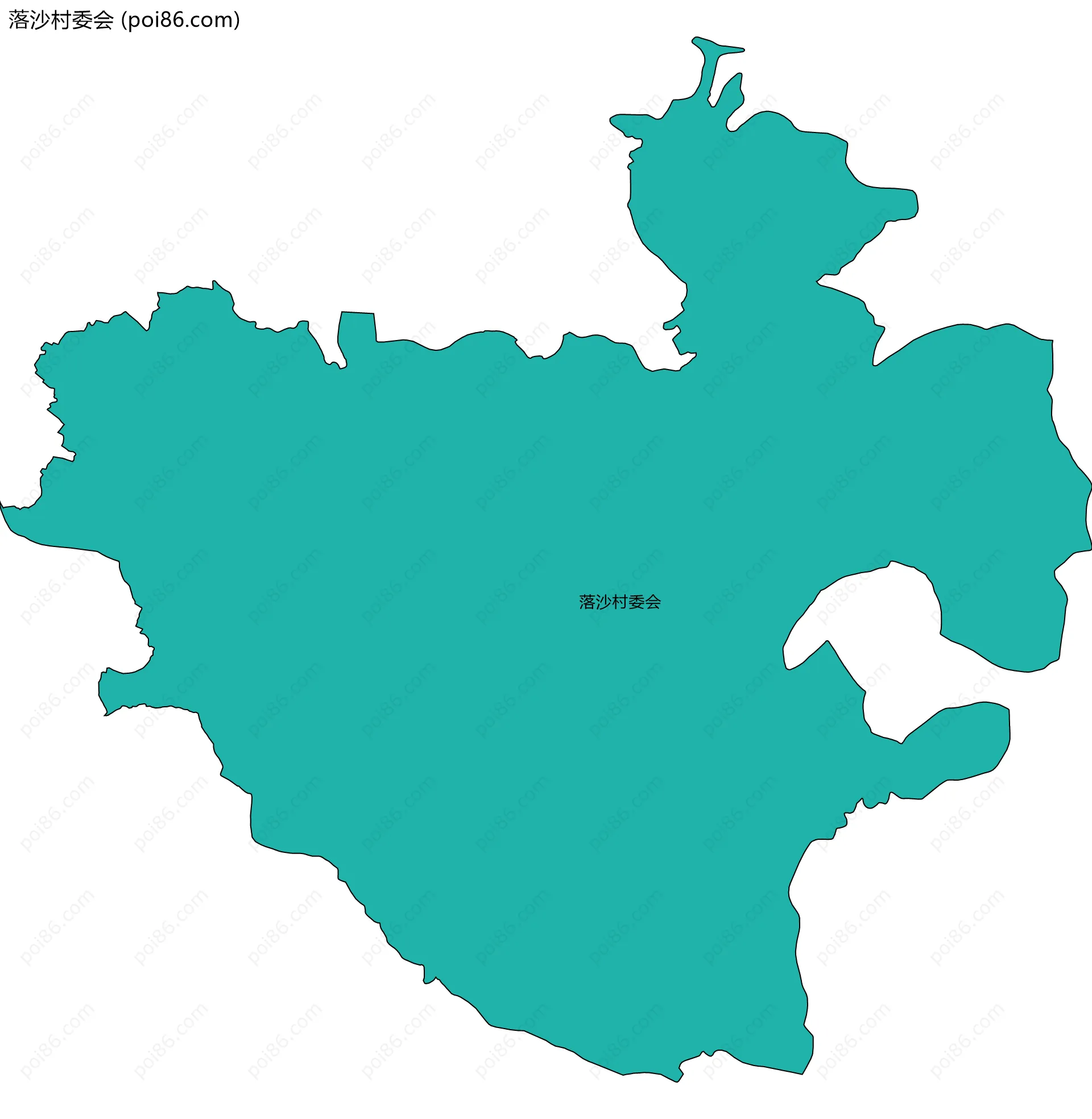 落沙村委会边界地图