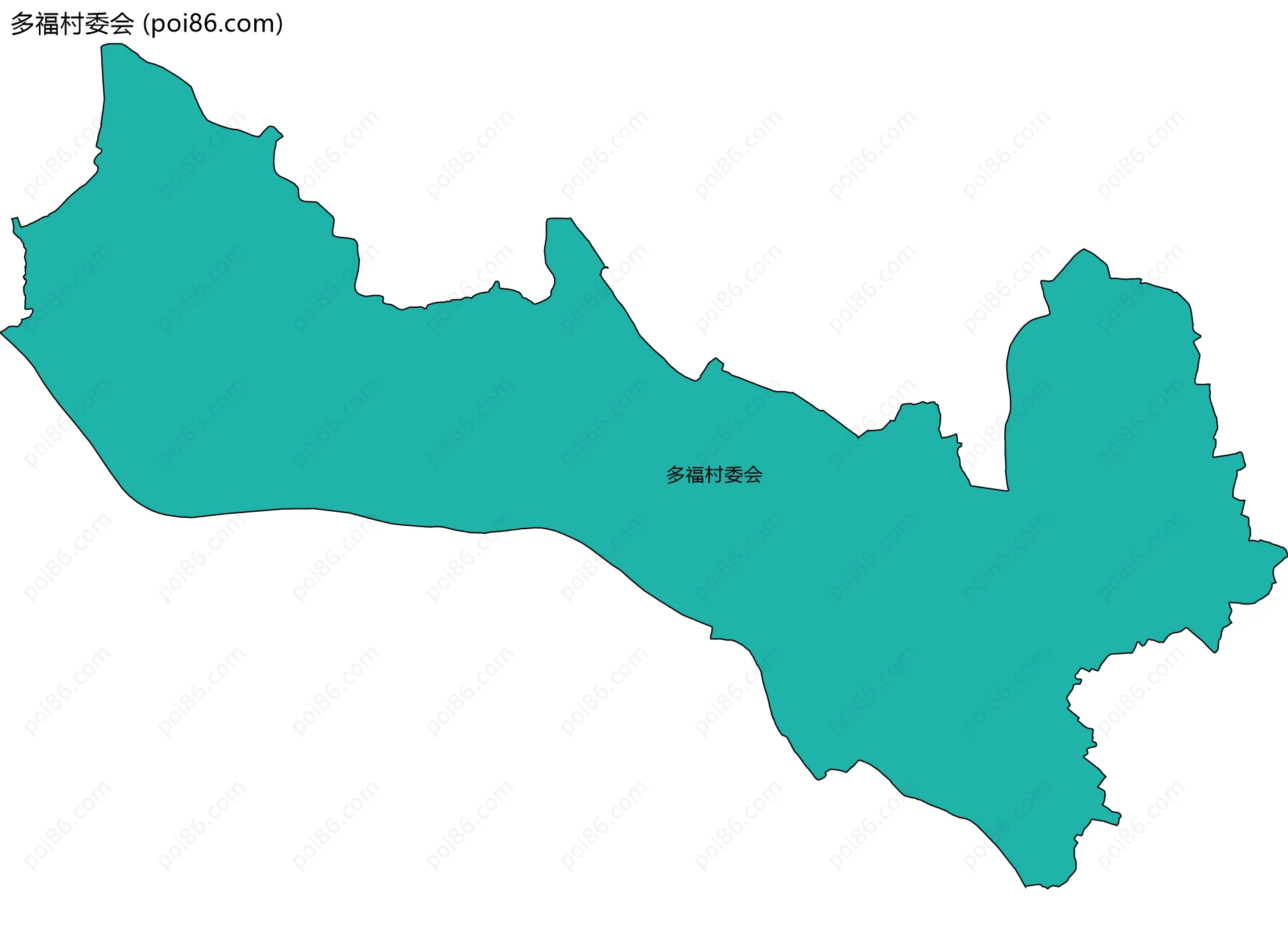 多福村委会边界地图