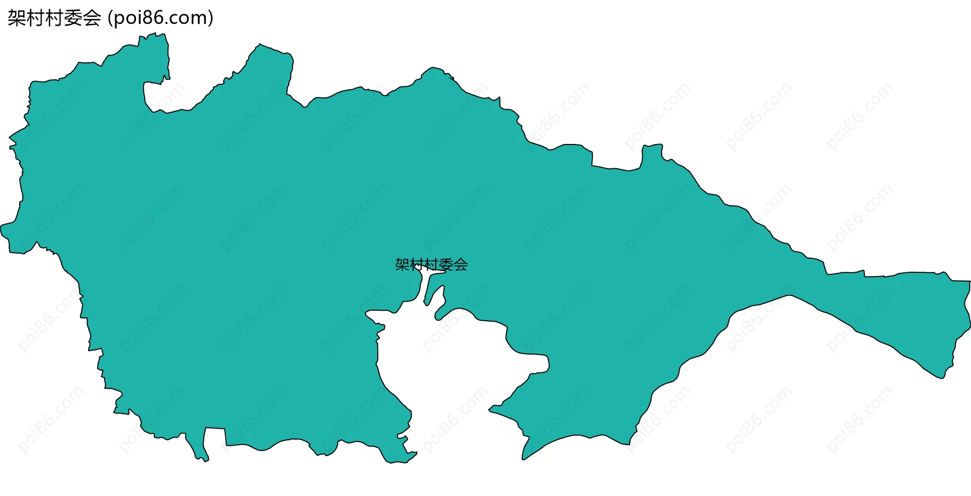 架村村委会边界地图